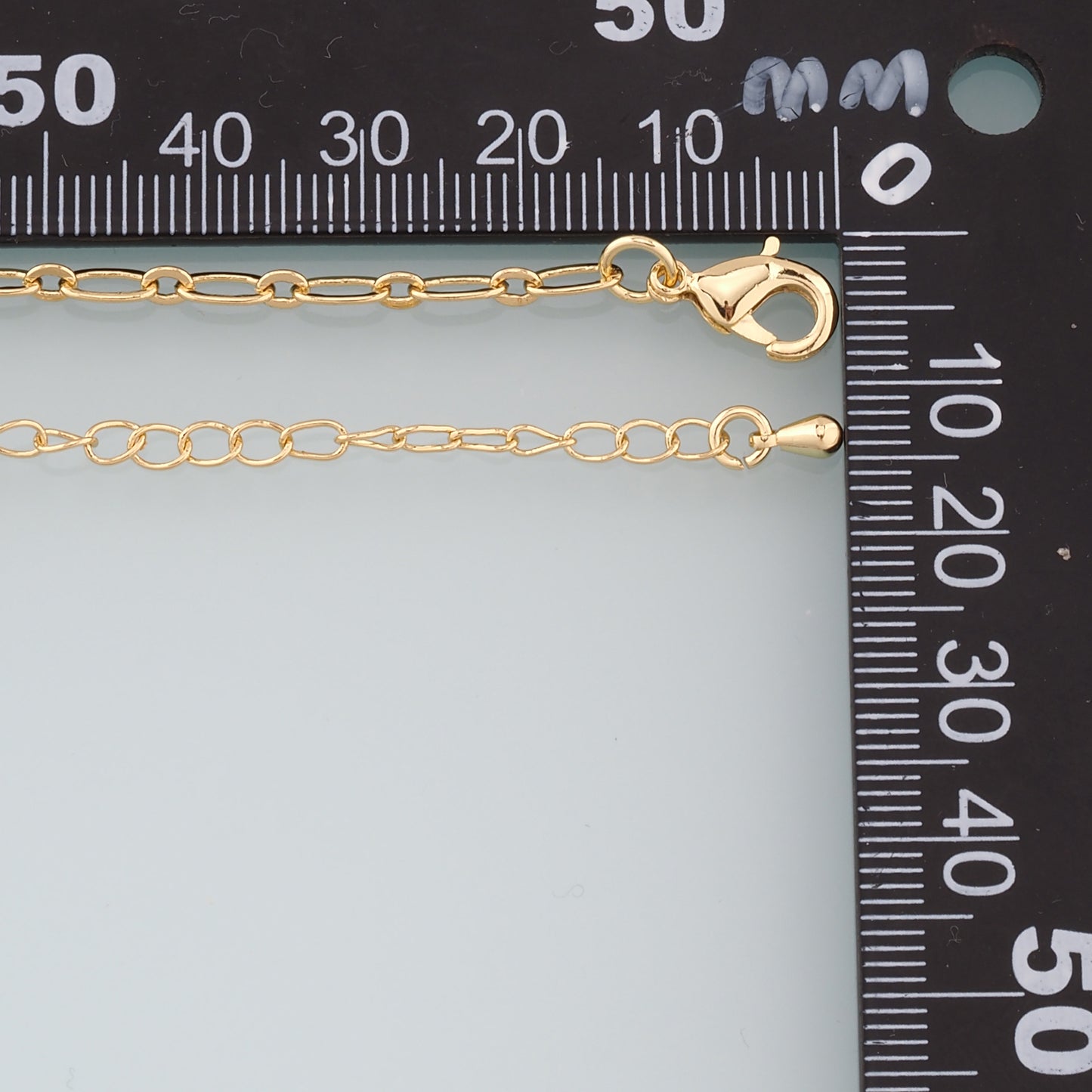 Gold Oval Chain,18K Gold Filled Paper Clip for Necklace Bracelet DIY Jewelry Making Supply