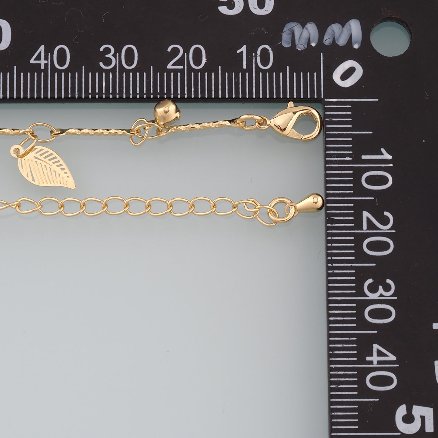 Gold Leaf Chain,18K Gold Filled Leaf for Necklace Bracelet DIY Jewelry Making Supply