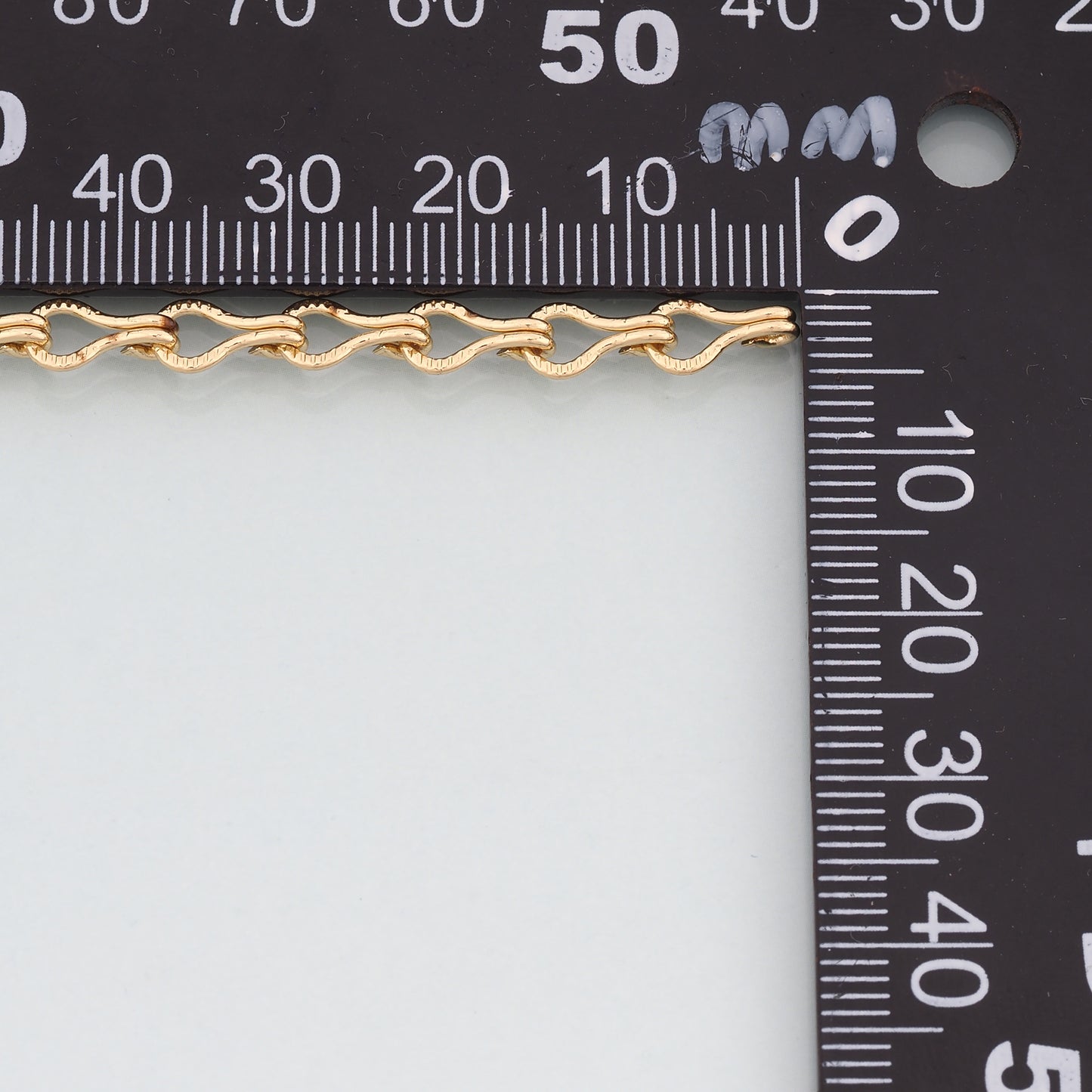 Gold Geometry Chain,18K Gold Filled Geometry Chain for Necklace Bracelet DIY Jewelry Making Supply