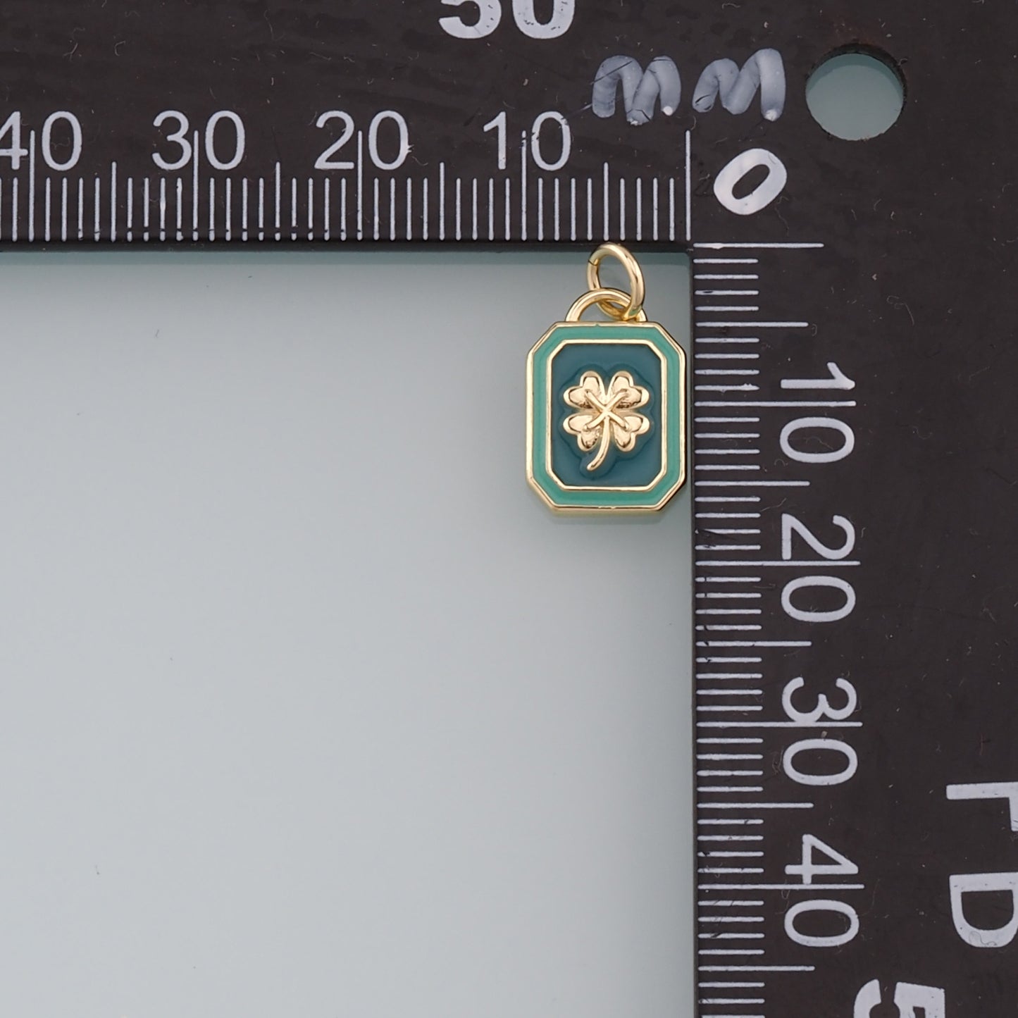 Gold Flower Charms,18K Gold Filled Flower Pendant,Enamel Flower Charm Bracelet Necklace for DIY Jewelry Making Supply