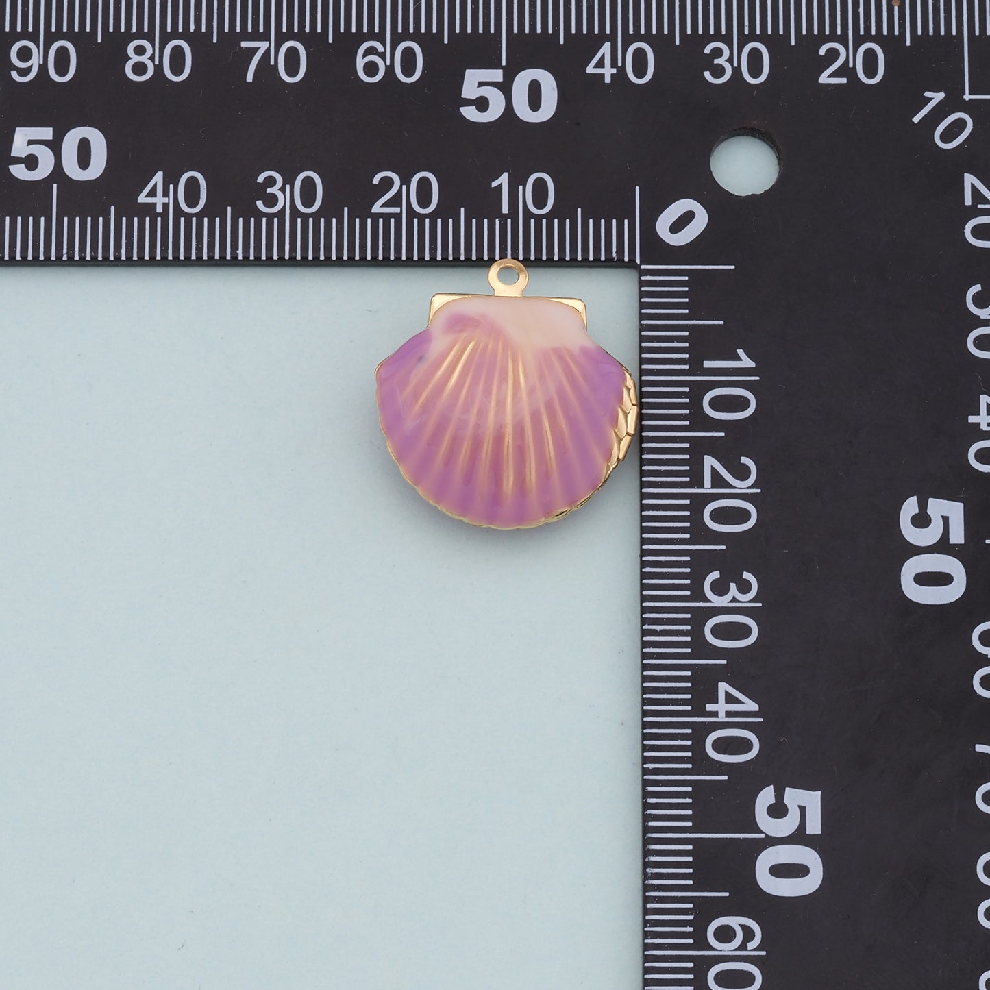 Gold Shell Charms,18K Gold Filled Conch Shell Pendant,Conch Shell Charm Bracelet Necklace for DIY Jewelry Making Supply