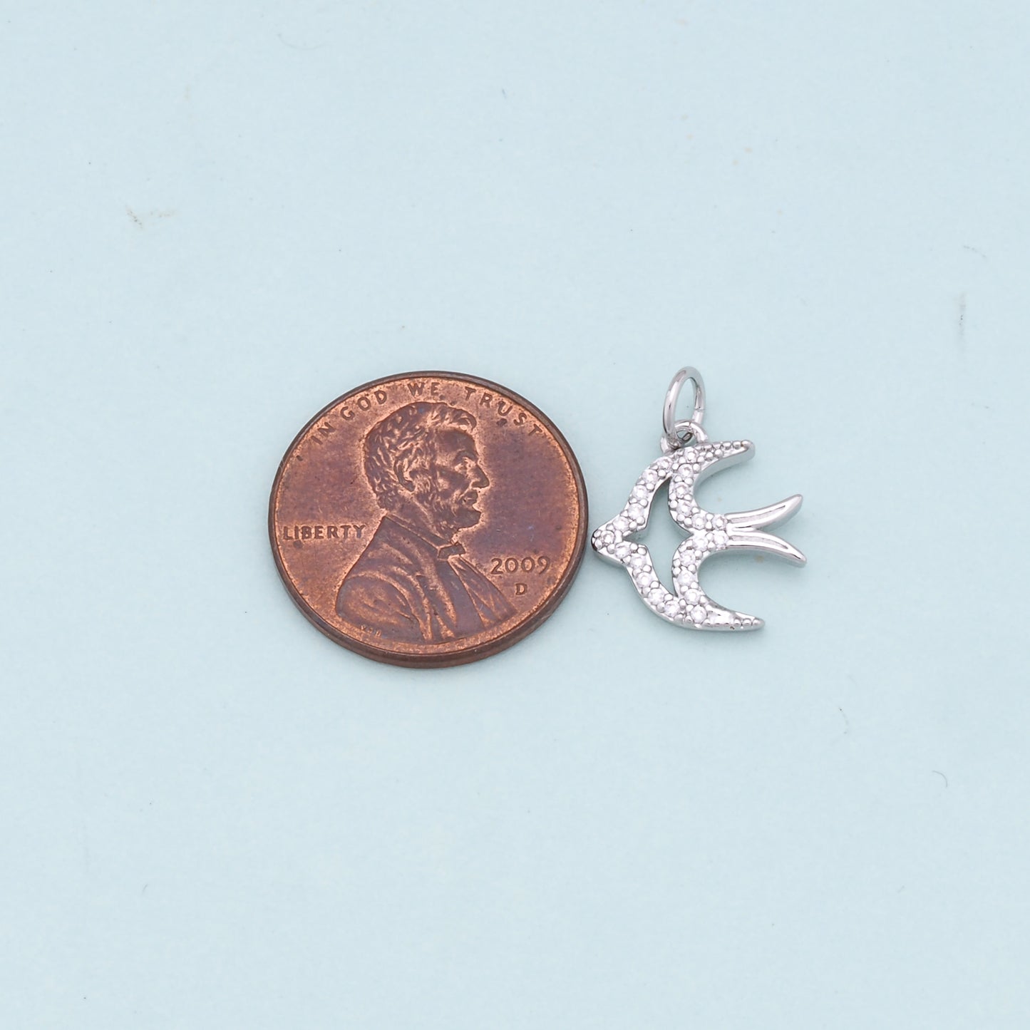 Gold Bird Charms,18K Gold Filled Bird Pendant,Bird Charm Bracelet Necklace for DIY Jewelry Making Supply
