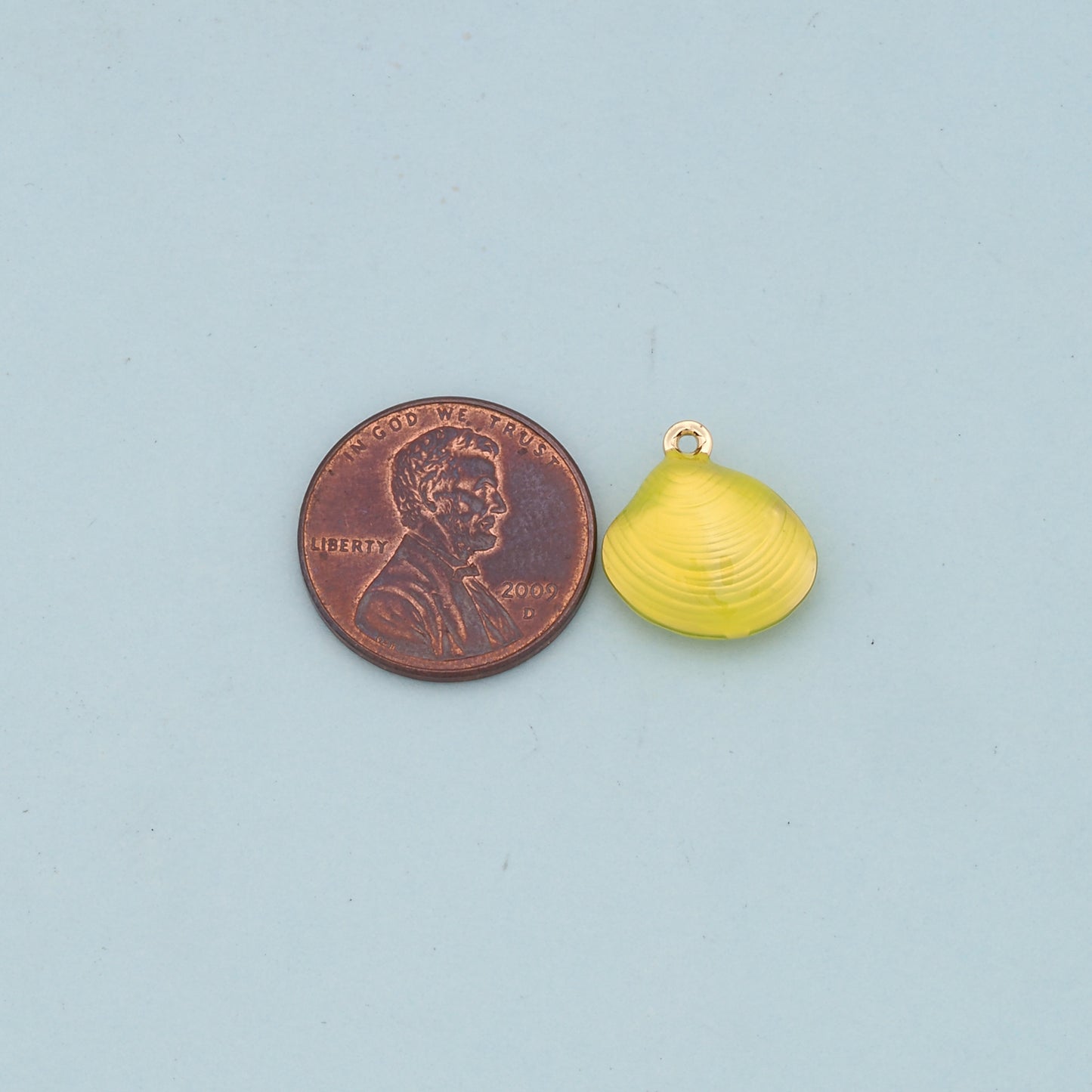 Gold Shell Charms,18K Gold Filled Conch Shell Pendant,Conch Shell Charm Bracelet Necklace for DIY Jewelry Making Supply