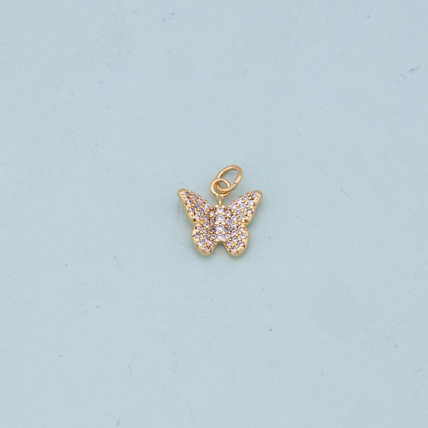 Gold Butterfly Charms,18K Gold Filled Butterfly Pendant,Butterfly Charm Bracelet Necklace for DIY Jewelry Making Supply