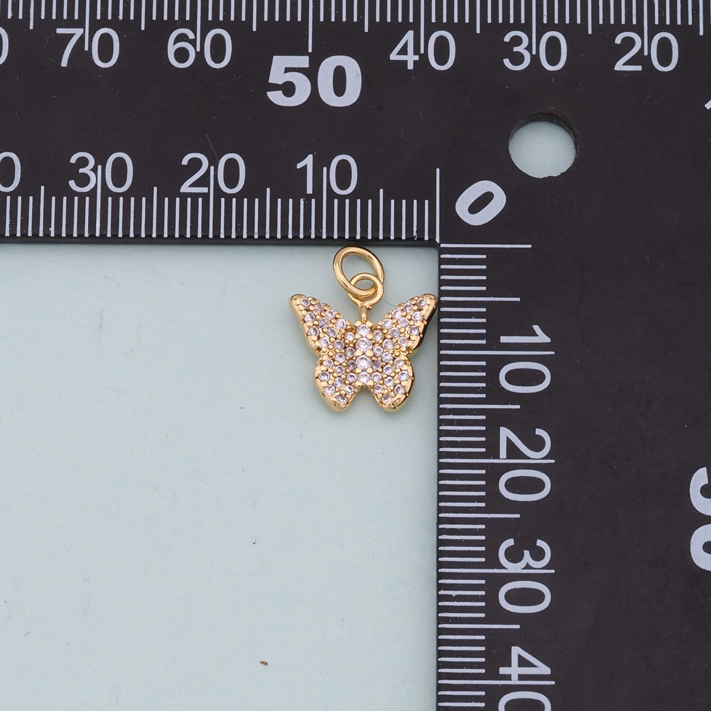 Gold Butterfly Charms,18K Gold Filled Butterfly Pendant,Butterfly Charm Bracelet Necklace for DIY Jewelry Making Supply