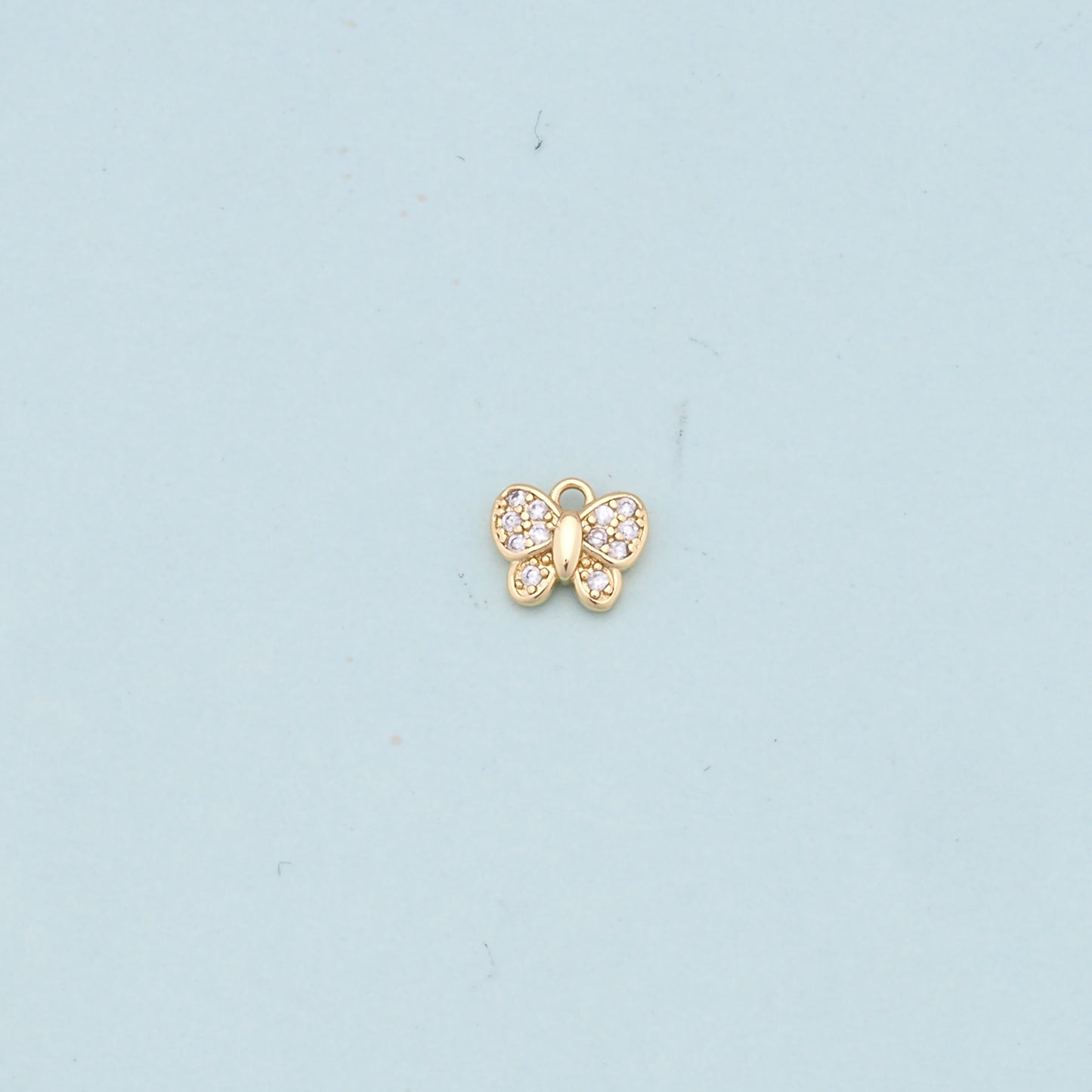 Gold Butterfly Charms,18K Gold Filled Butterfly Pendant,Butterfly Charm Bracelet Necklace for DIY Jewelry Making Supply