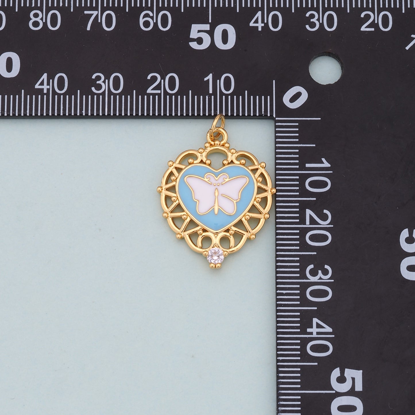 Gold Butterfly Charms,18K Gold Filled Butterfly Pendant,Butterfly Charm Bracelet Necklace for DIY Jewelry Making Supply
