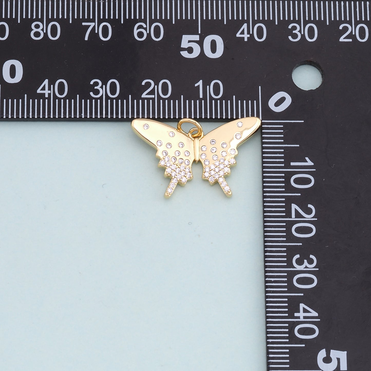 Gold Butterfly Charms,18K Gold Filled Butterfly Pendant,Butterfly Charm Bracelet Necklace for DIY Jewelry Making Supply