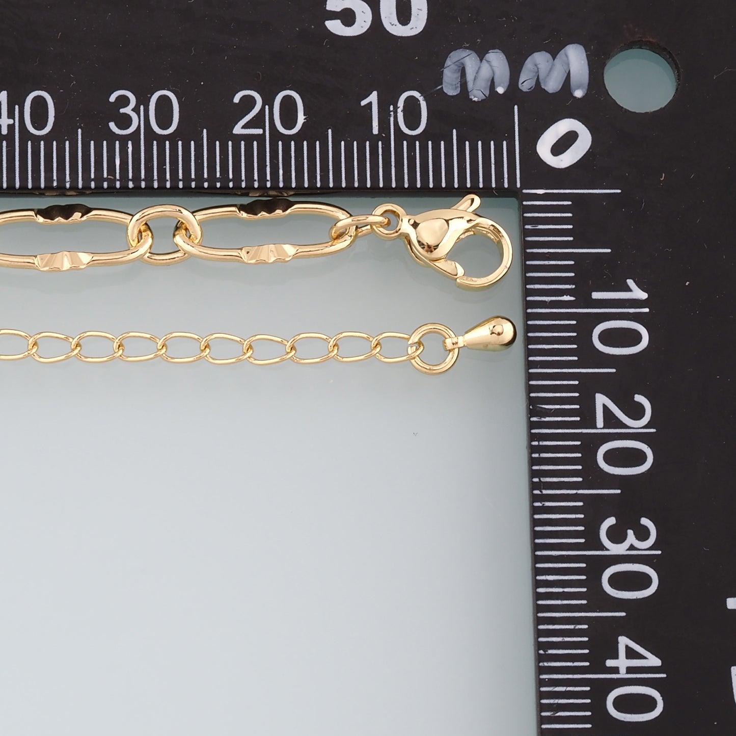 Gold Adjustable Chain,18K Gold Filled Oval Bracelet,Semi Finished Bracelets,Bracelets for Jewelry Making