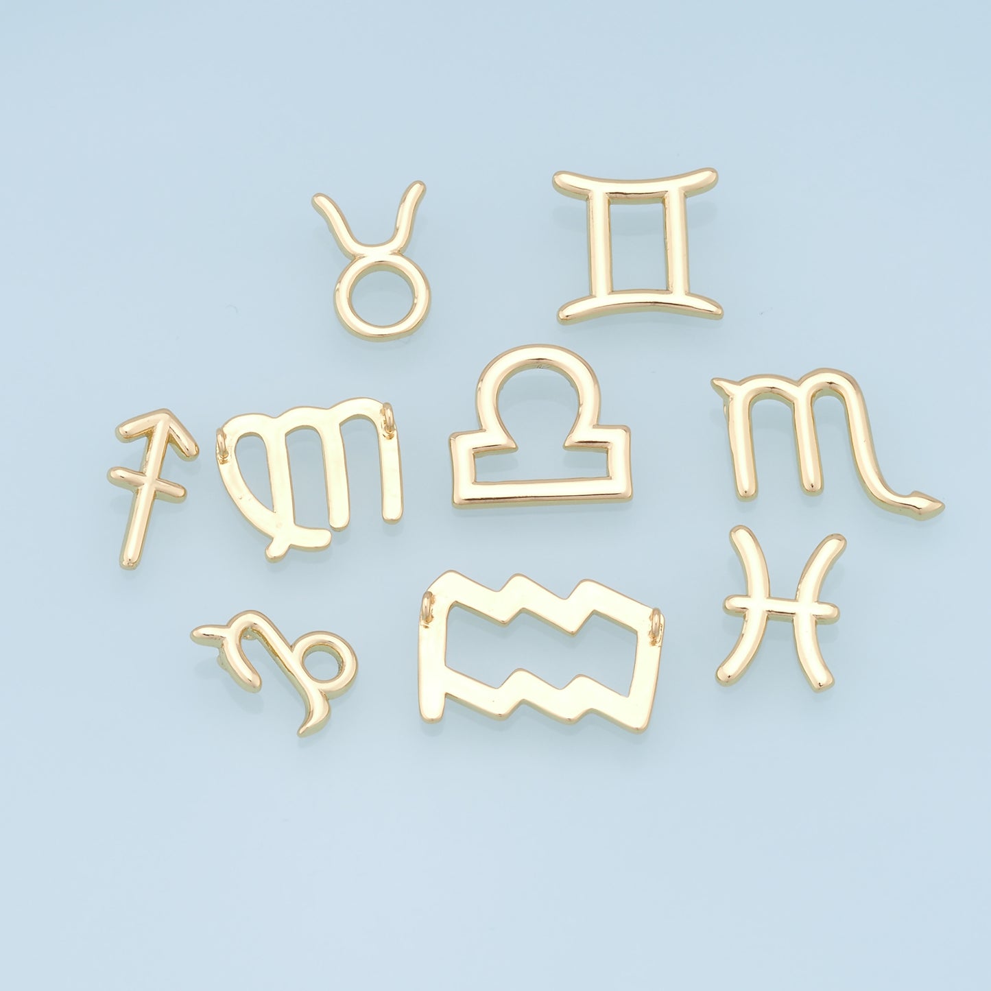 18K Gold Filled Zodiac Constellation Charms,Zodiac Symbol,Horoscope Charm,Gold Astrological Zodiac Sign Minimalist Jewelry