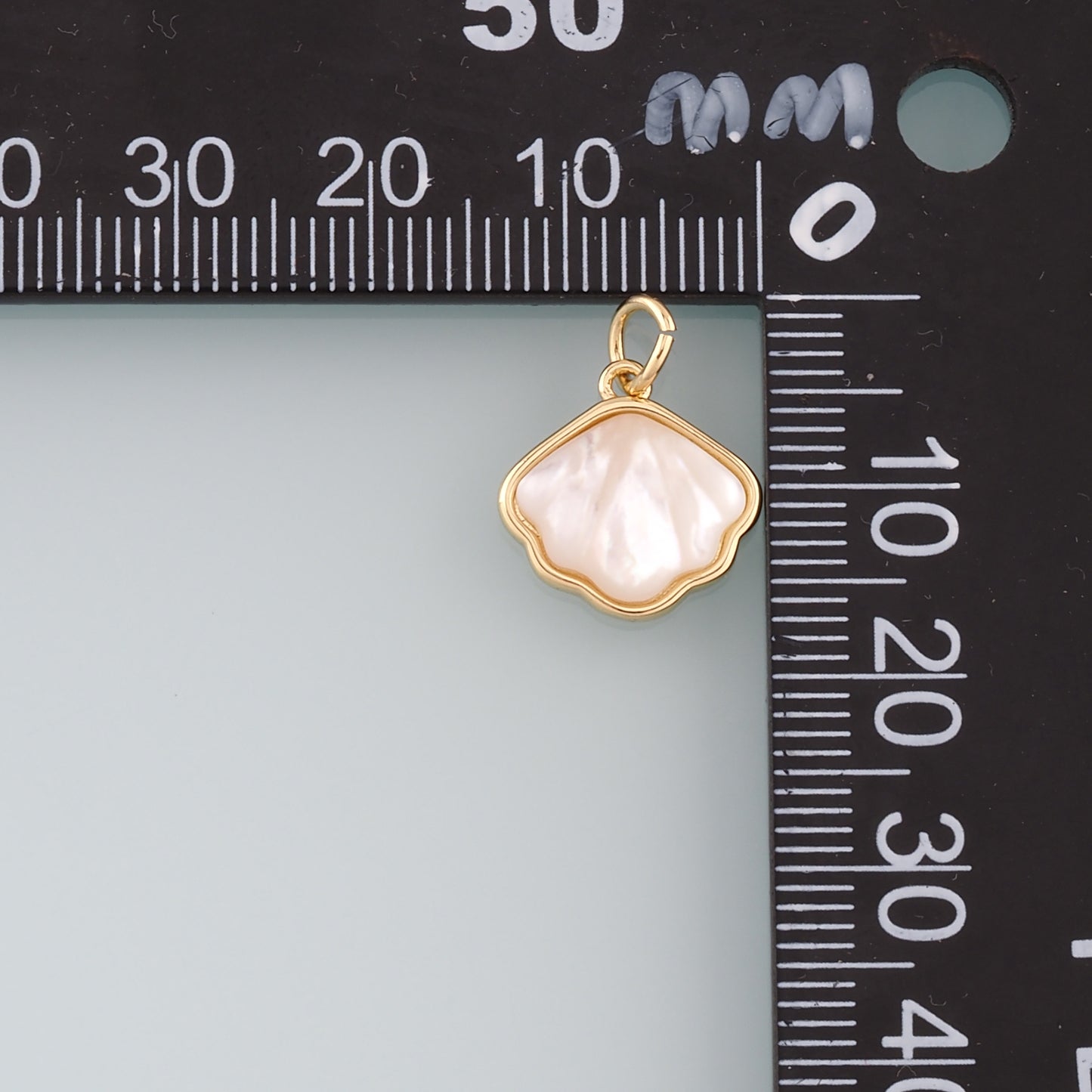 Gold Shell Charms,18K Gold Filled Conch Pendant,Dainty Conch Shell Charm Bracelet Necklace for DIY Jewelry Making Supply