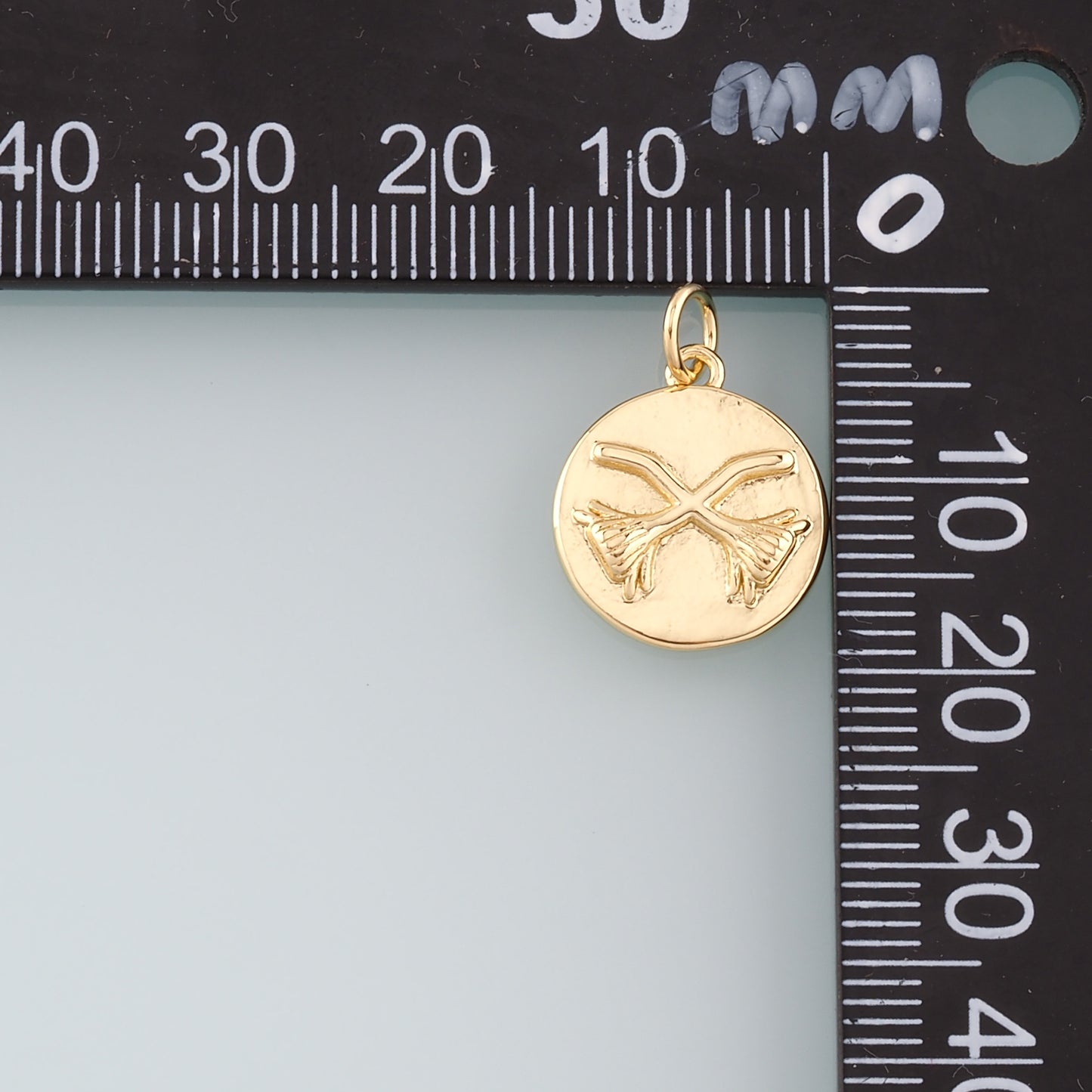18K Gold Filled Broom Pendant,Witch Broom Charm Bracelet Necklace for DIY Jewelry Making Supply