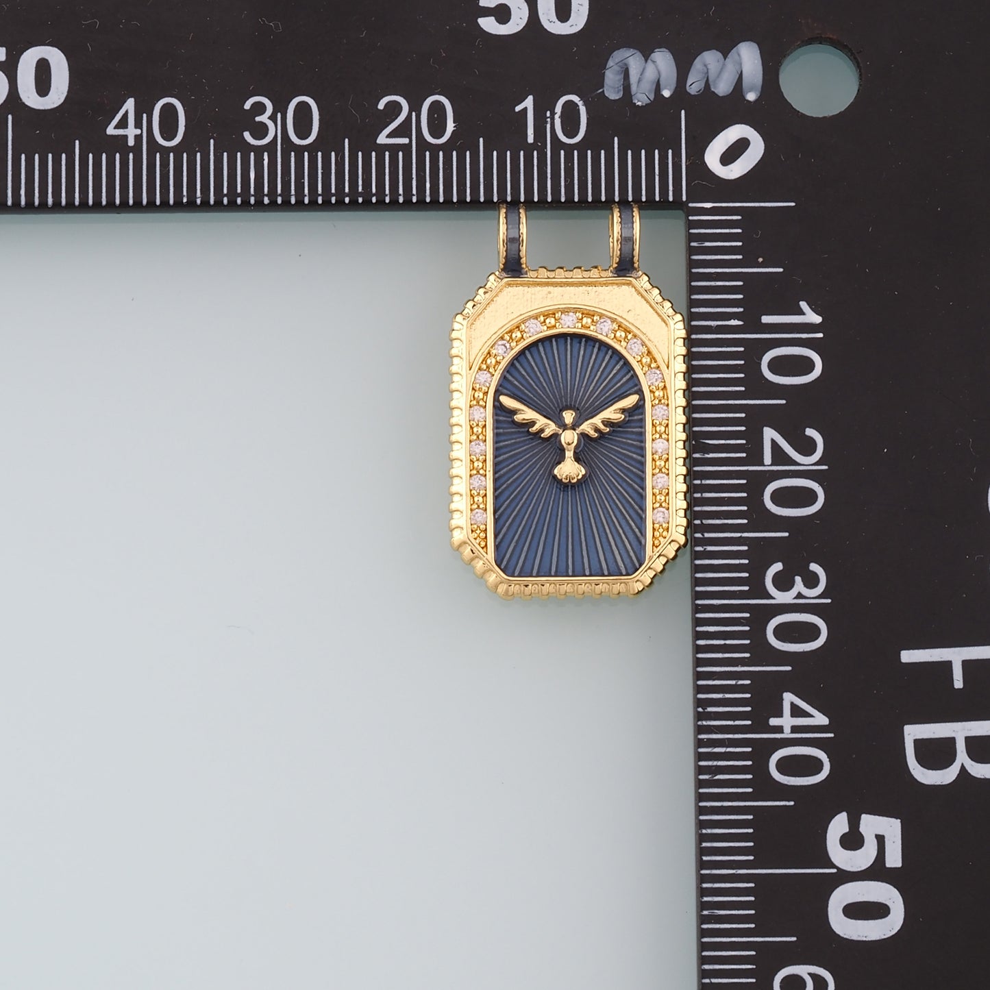 18K Gold Filled Bird Pendant,CZ Micro Pave Birds Charm Bracelet Necklace for DIY Jewelry Making Supply