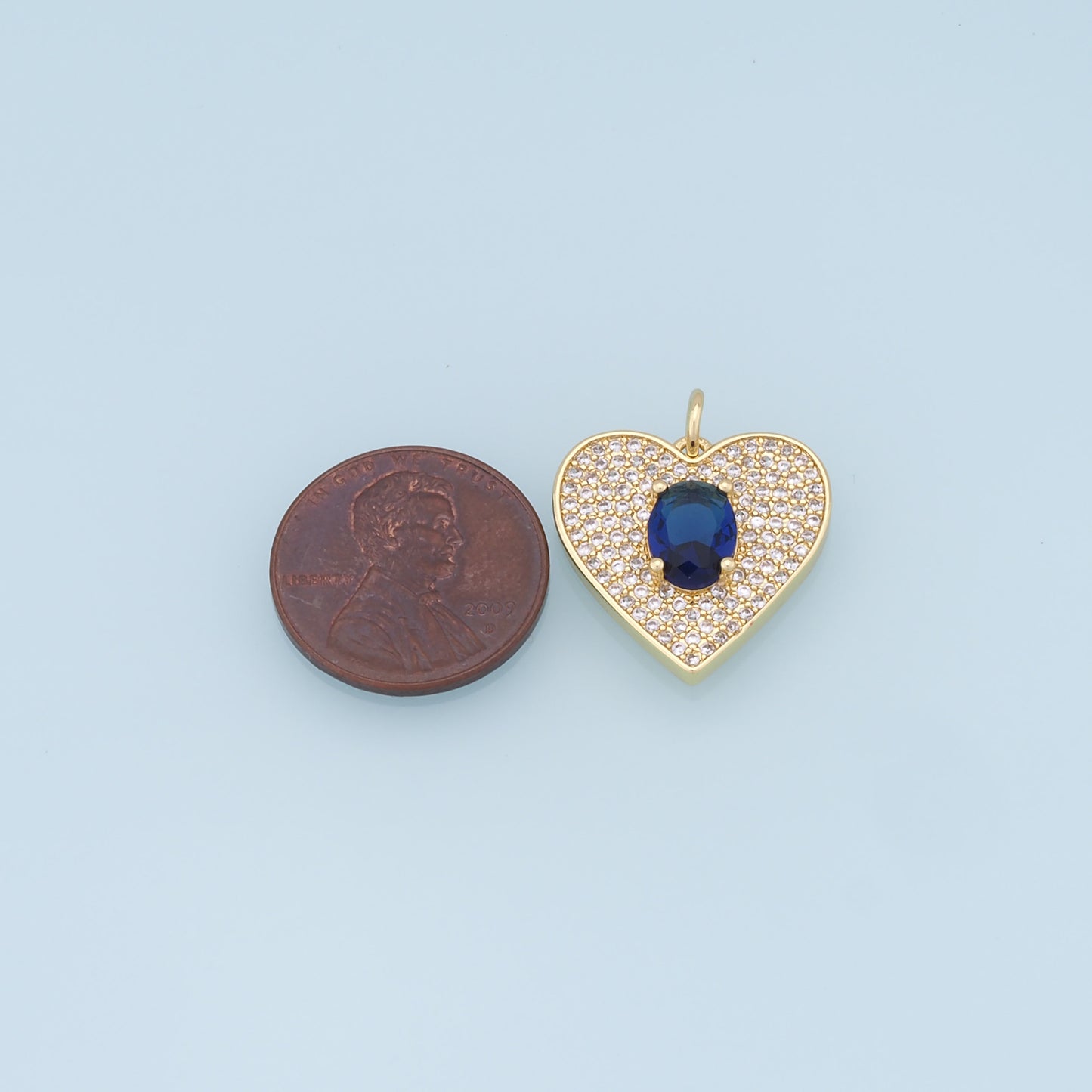 Gold Heart Charms,18K Gold Filled Heart Pendant,crystal Heart Charm Bracelet Necklace for DIY Jewelry Making Supply