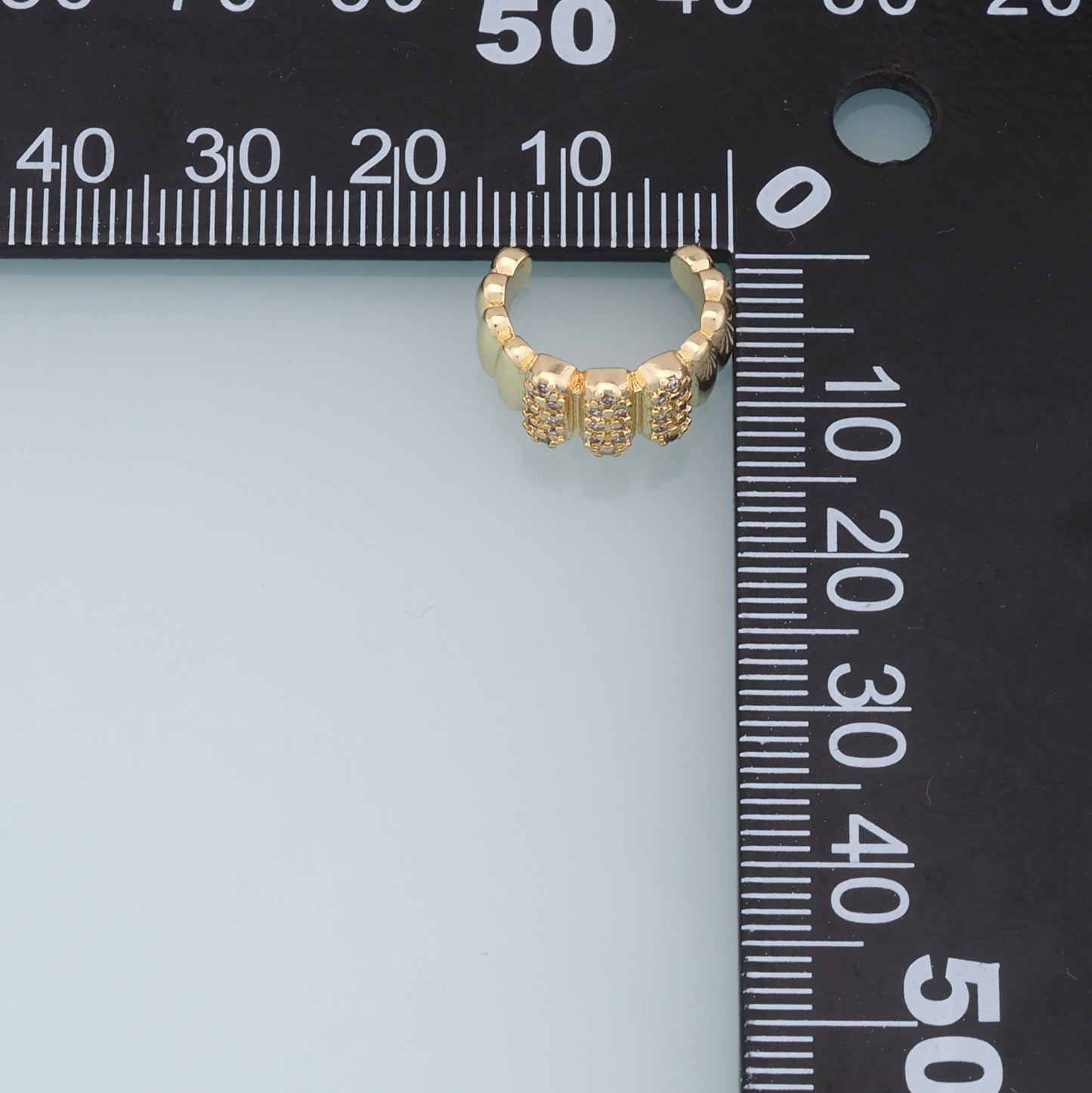 1pair 18K Gold Filled Dainty CZ Hoop Earrings,CZ Ear Cuff No Piercing,Cartilage Earring,Ear Wrap Earrings