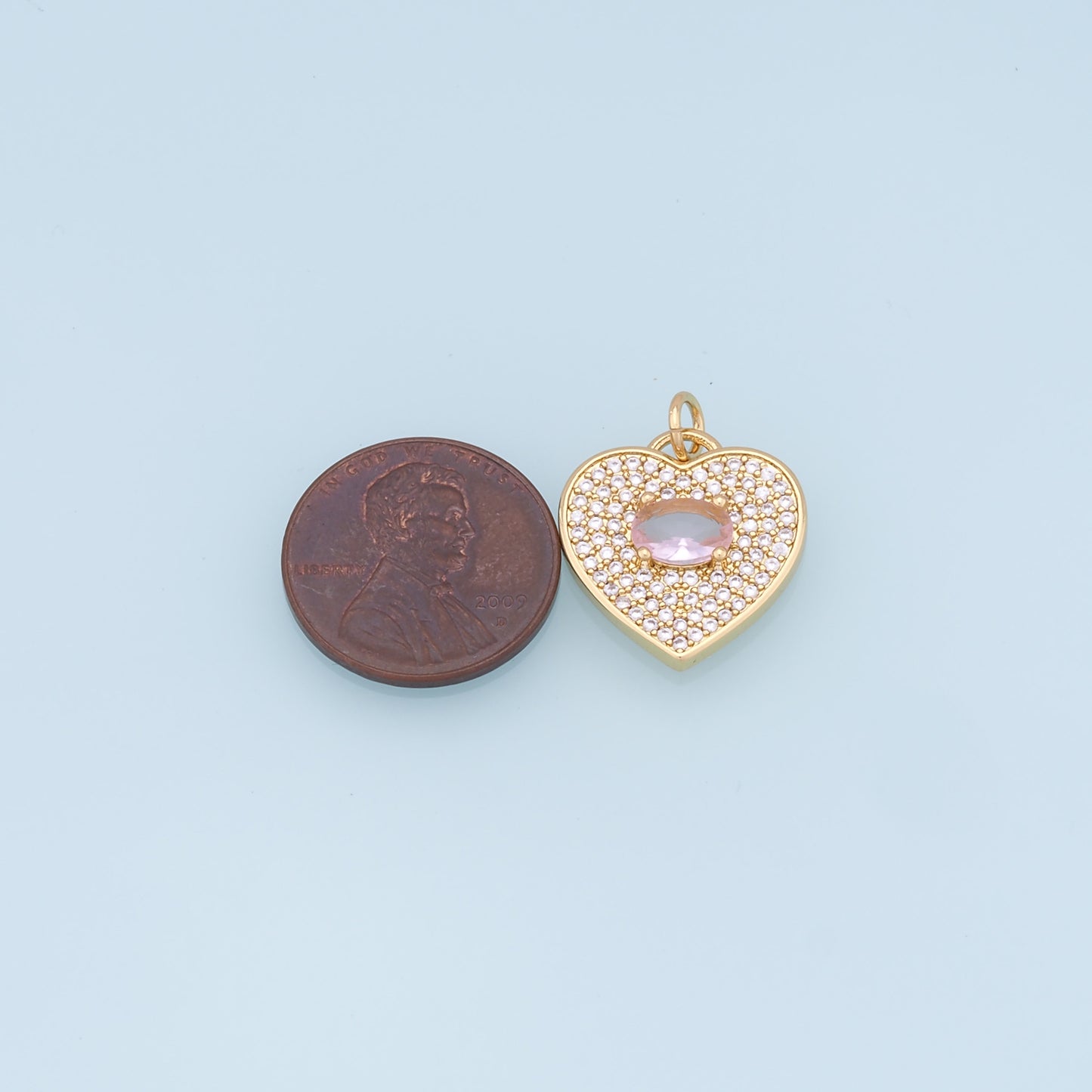 Gold Heart Charms,18K Gold Filled Heart Star Pendant,crystal Heart Charm Bracelet Necklace for DIY Jewelry Making Supply