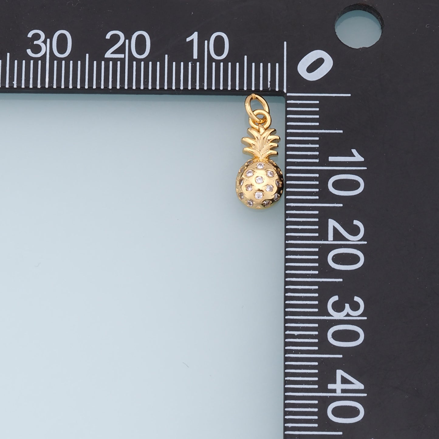 Gold Pineapple Charms,18K Gold Filled Pineapple Pendant,Fruit Charm Bracelet Necklace for DIY Jewelry Making Supply