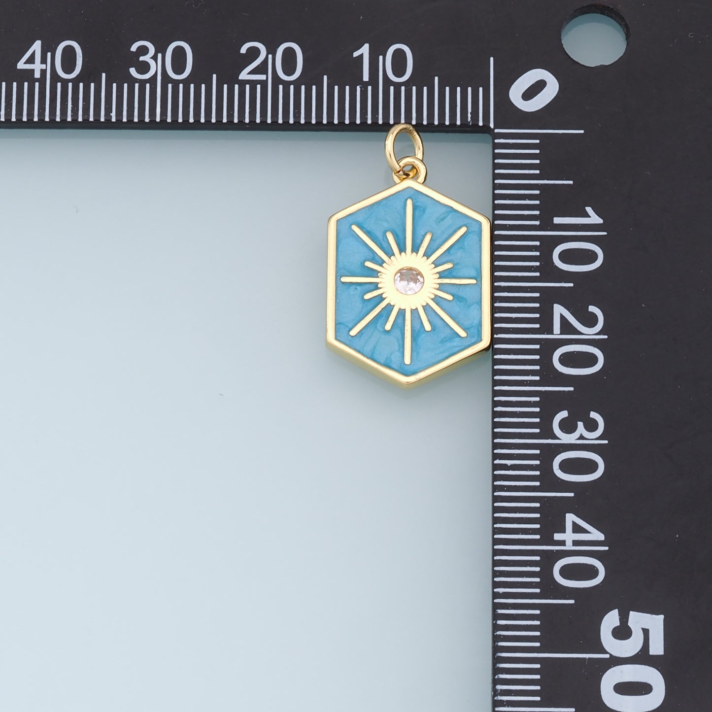 Gold Star Charms,18K Gold Filled Starburst Pendant,Shell North Star Charm Bracelet Necklace for DIY Jewelry Making Supply