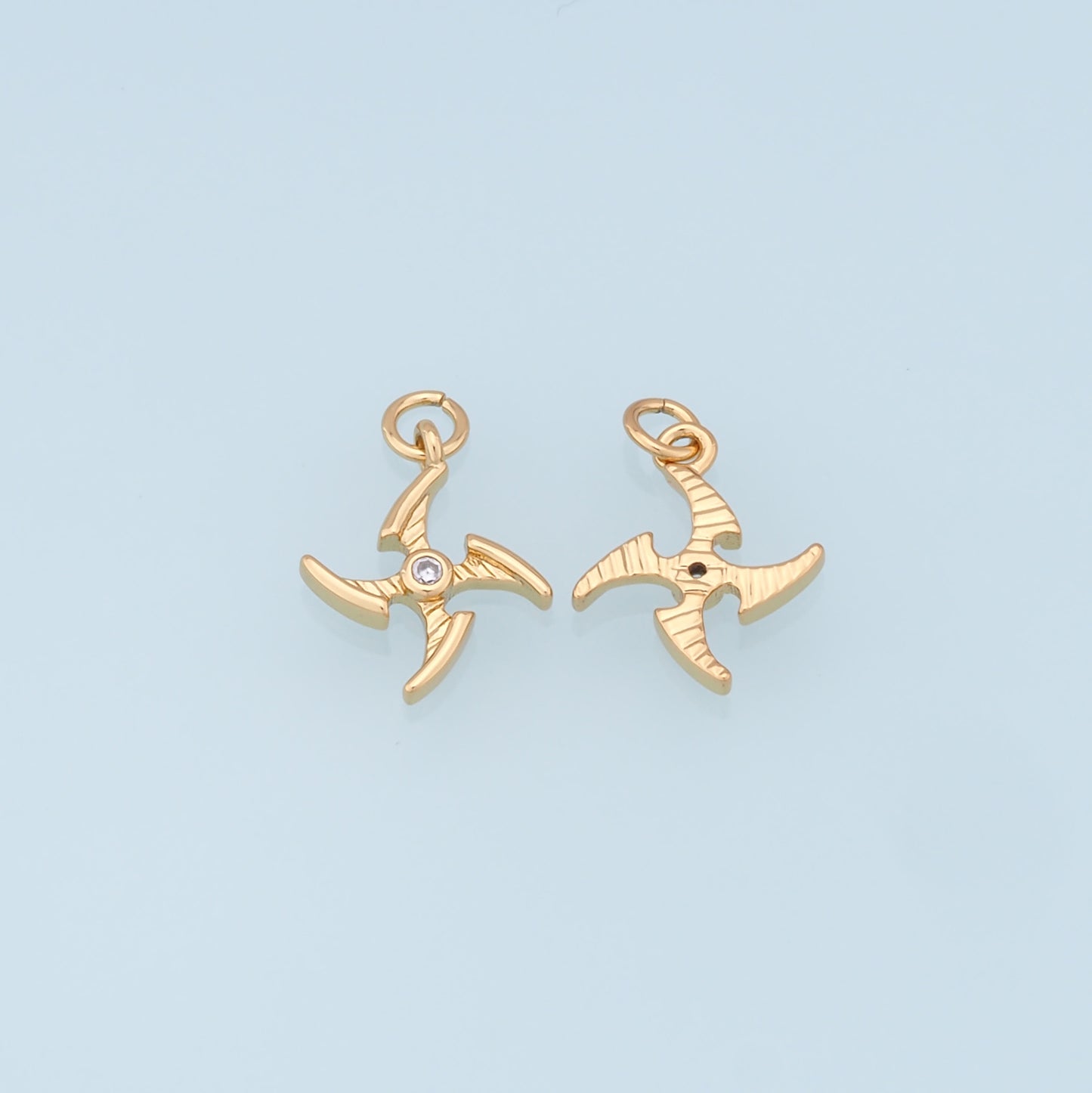Gold Star Charms,18K Gold Filled Darts Pendant,Darts Charm Bracelet Necklace for DIY Jewelry Making Supply