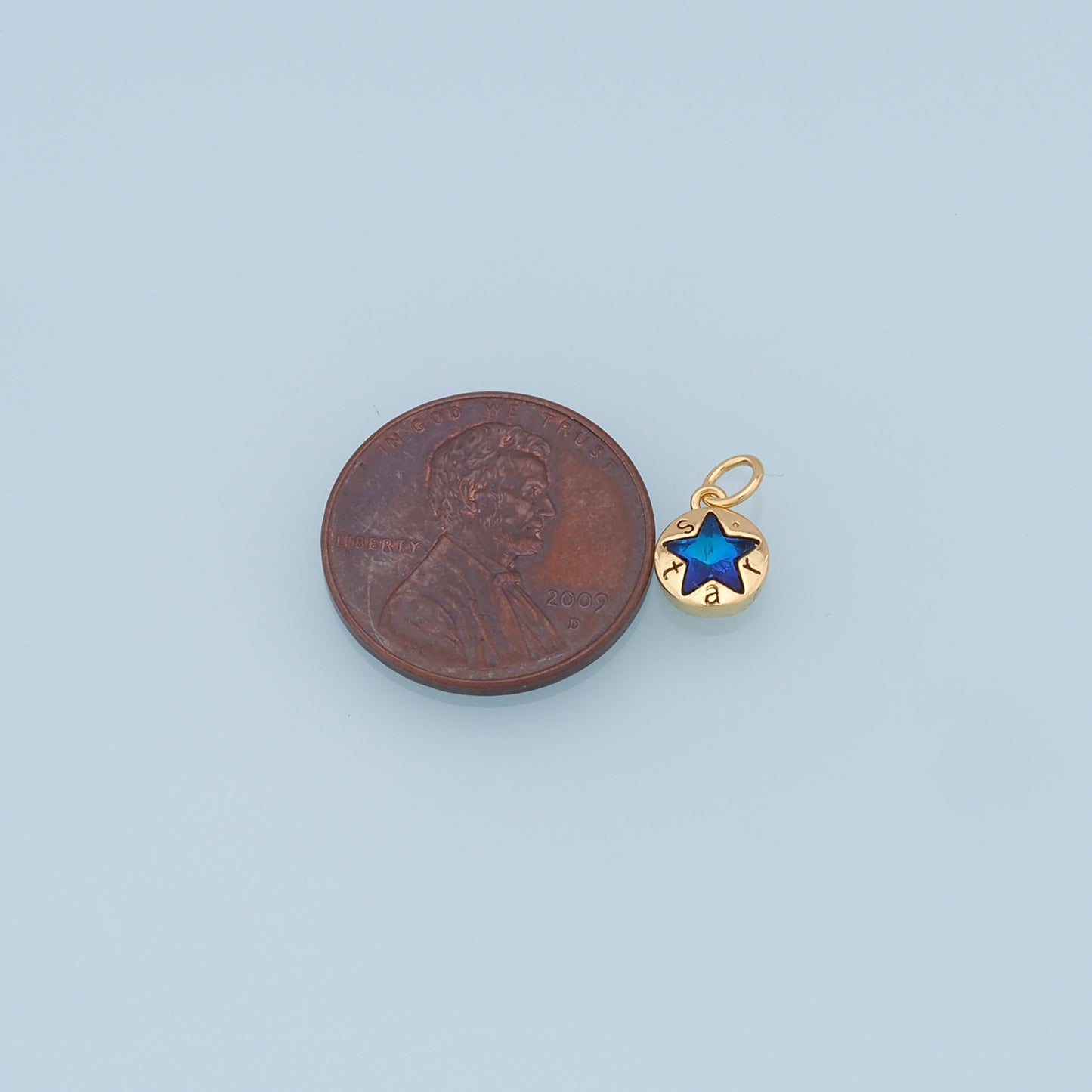 Gold Star Charms,18K Gold Filled Star Pendant,Star Charm Bracelet Necklace for DIY Jewelry Making Supply