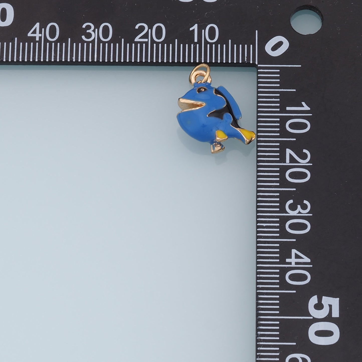 Cute Fish Charms,18K Gold Filled Enamel Fish Pendant,Kawaii Charm Bracelet Necklace for DIY Jewelry Making Supply