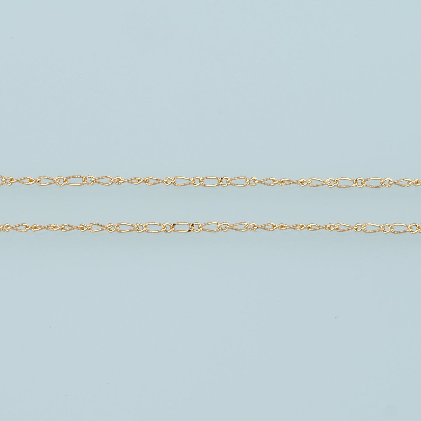 Gold Oval Chain,18K Gold Filled Paper Clip Chain for Necklace Bracelet DIY Jewelry Making Supply