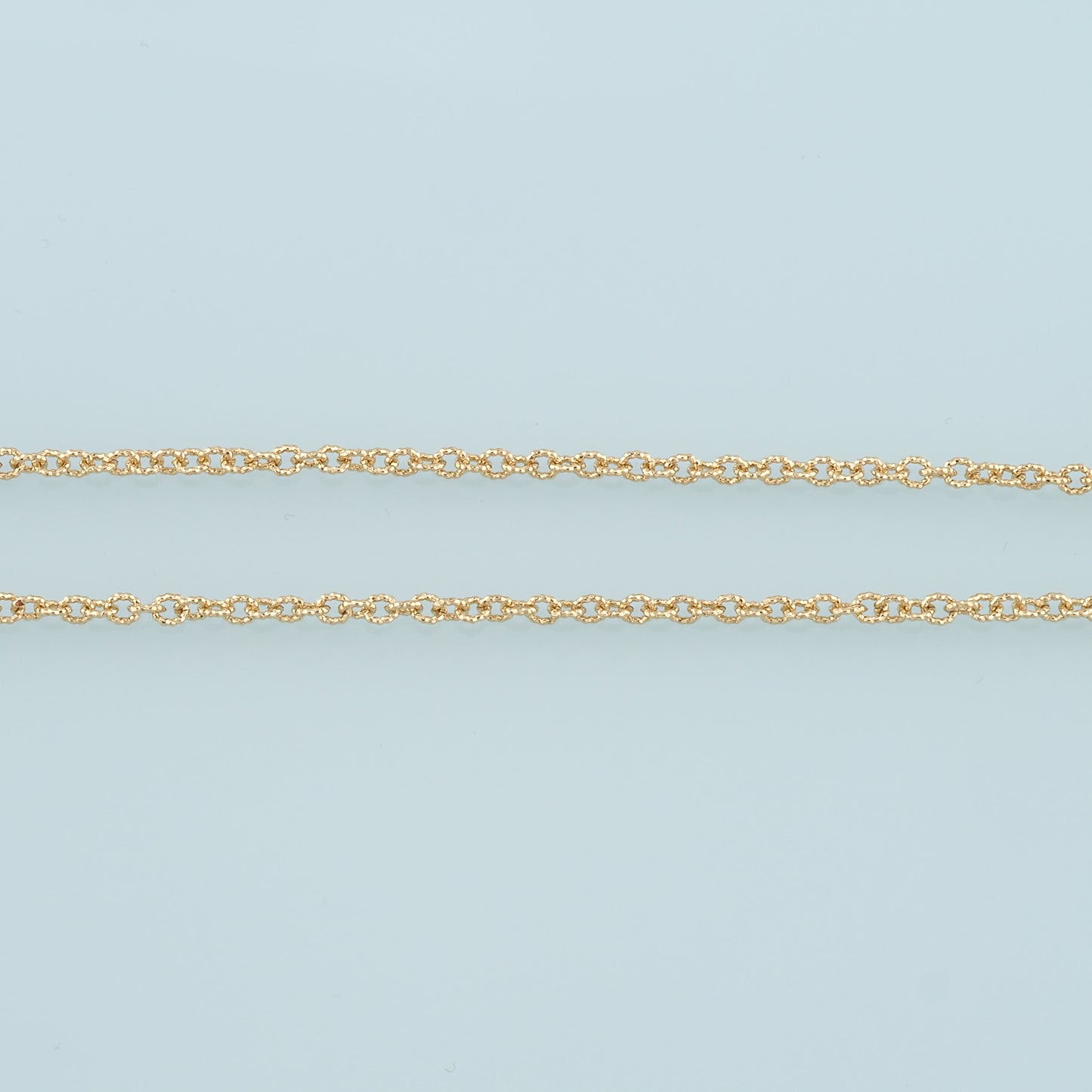 Gold Oval Chain,18K Gold Filled Texture Oval Chain for Necklace Bracelet DIY Jewelry Making Supply