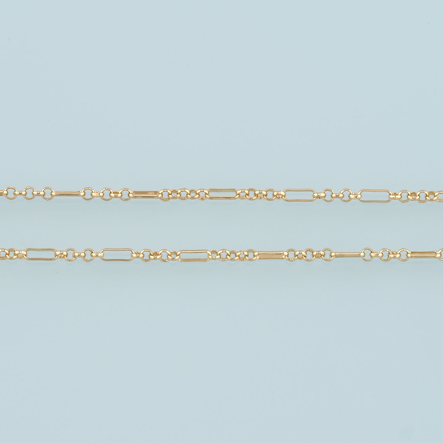 Gold Paper Clip Chain,18K Gold Filled Oval Chain for Necklace Bracelet DIY Jewelry Making Supply