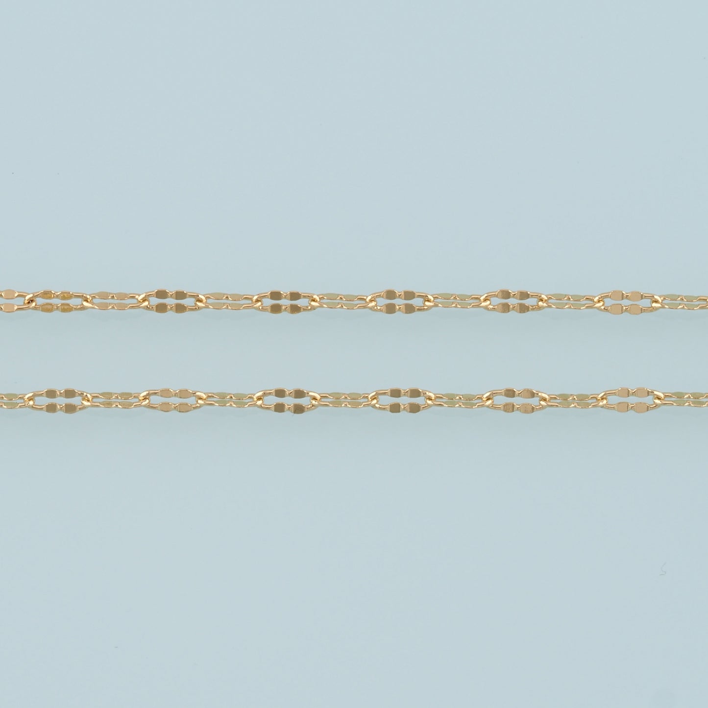 Gold Oval Chain,18K Gold Filled Thin Oval Chain for Necklace Bracelet DIY Jewelry Making Supply