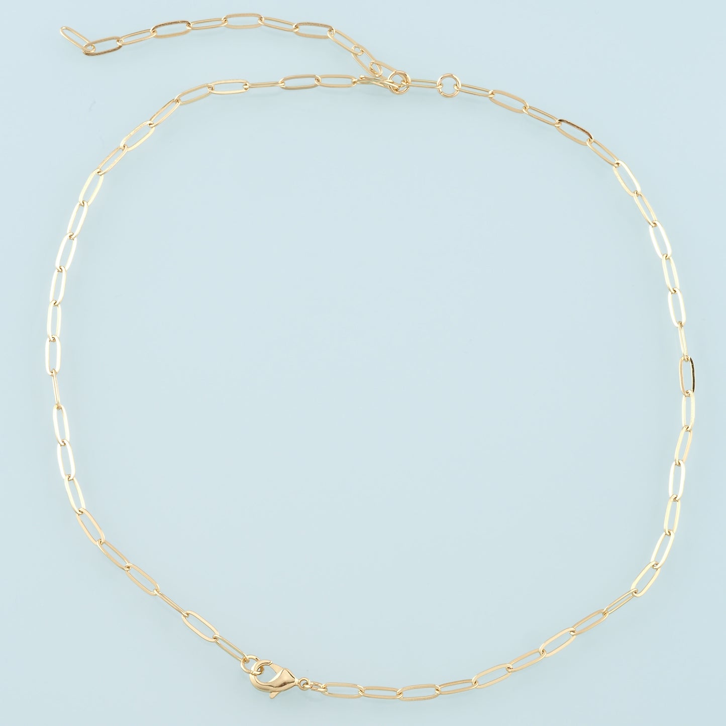 Gold Y Chain,18K Gold Filled Oval for Necklace Bracelet DIY Jewelry Making Supply