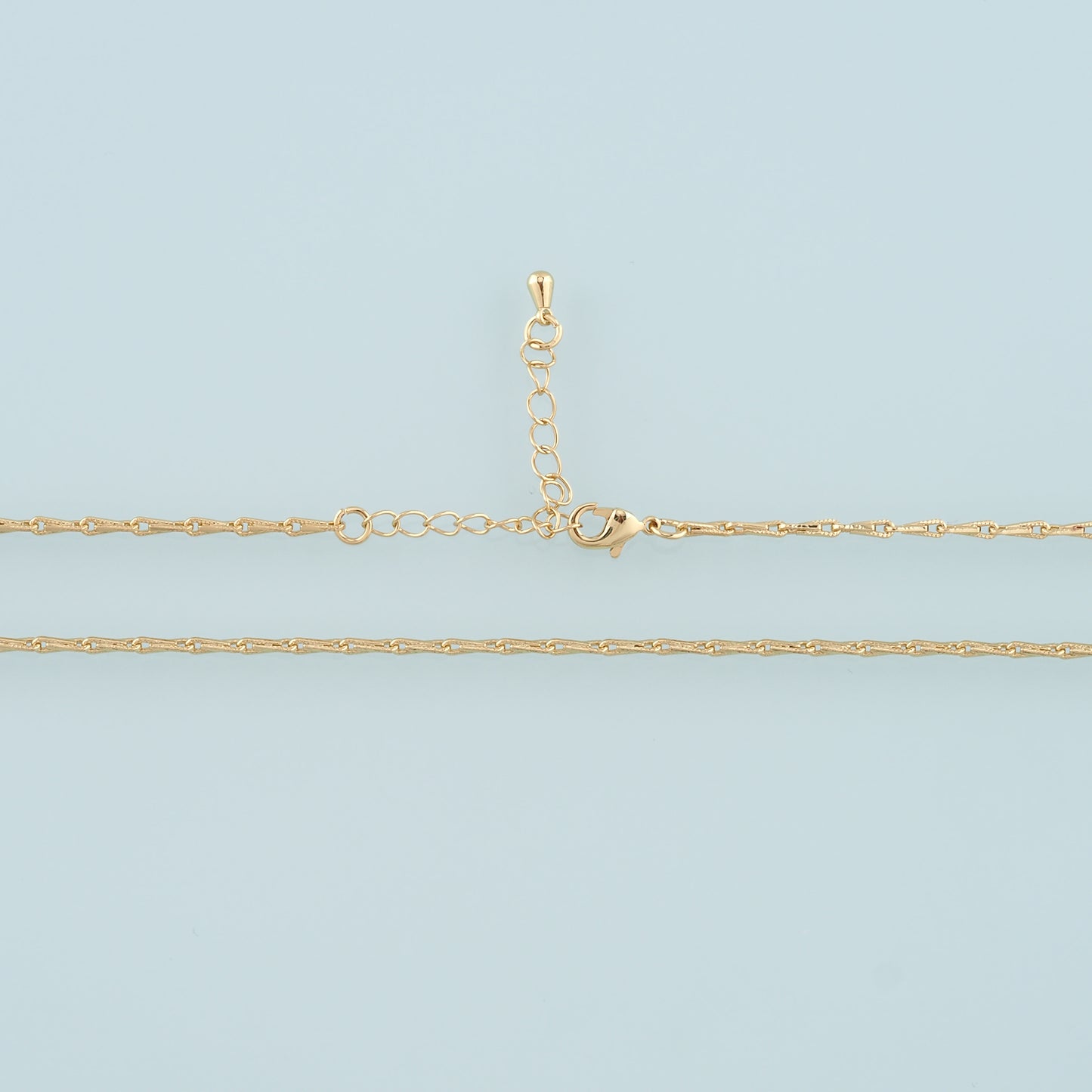 Gold Bone Chain,18K Gold Filled Rectangle for Necklace Bracelet DIY Jewelry Making Supply
