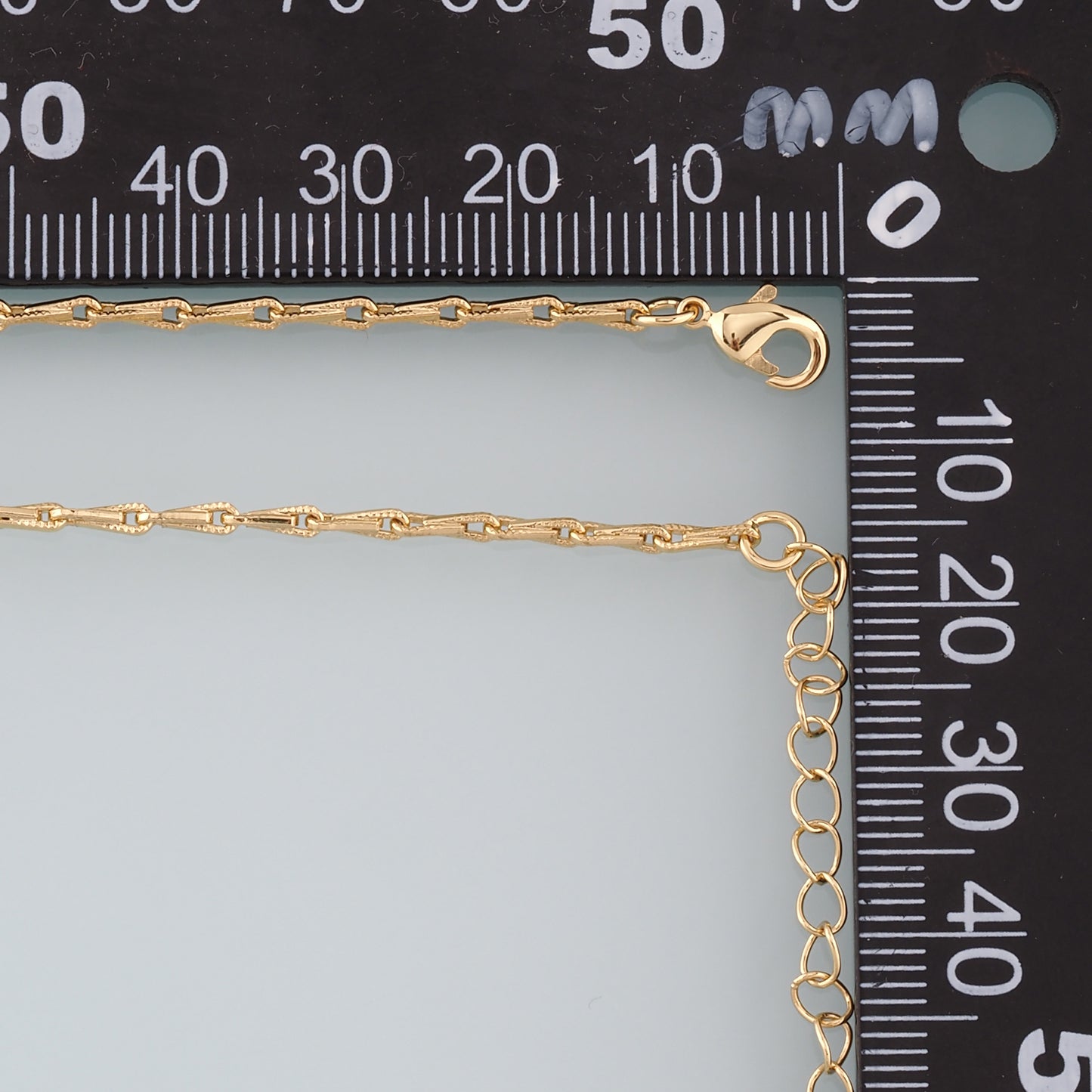 Gold Bone Chain,18K Gold Filled Rectangle for Necklace Bracelet DIY Jewelry Making Supply