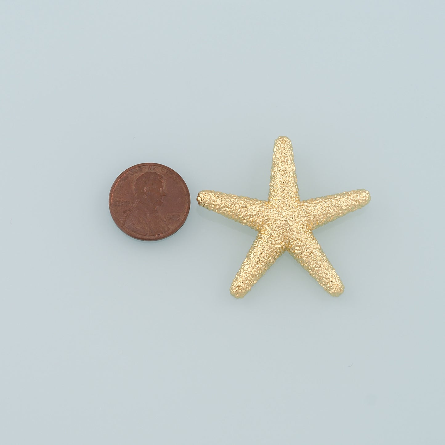 Gold Big Starfish Charms,18K Gold Filled Sea star Pendant,Starfish Charm Bracelet Necklace for DIY Jewelry Making Supply
