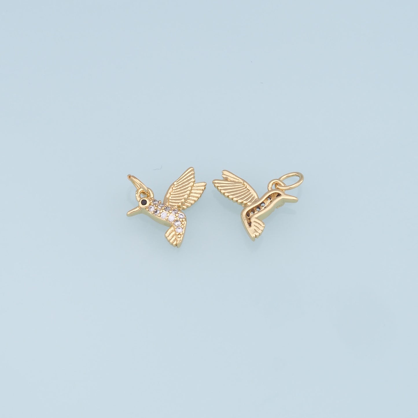 Gold Bird Charms,18K Gold Filled Bird Pendant,Silver Bird Charm Bracelet Necklace for DIY Jewelry Making Supply