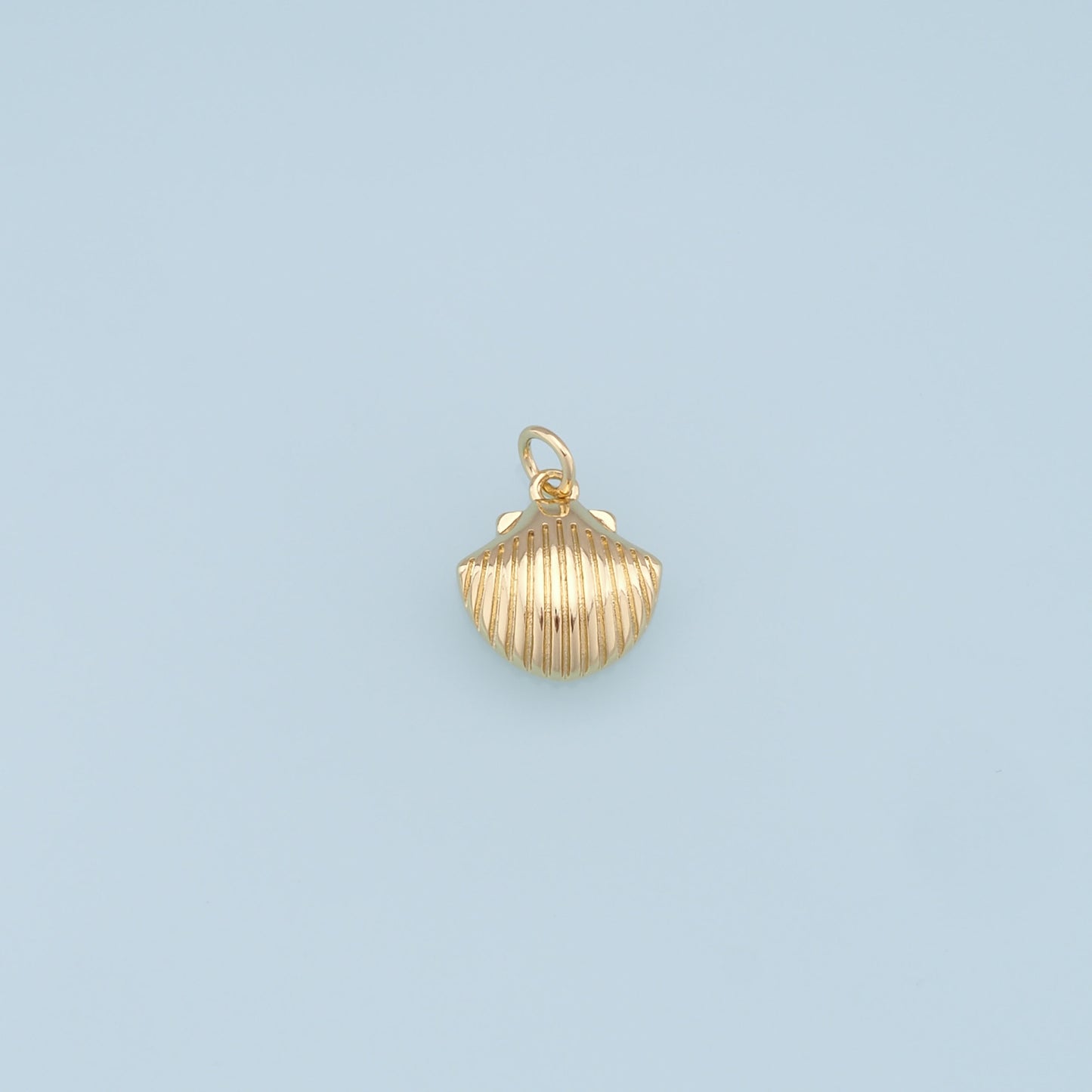 Gold Shell Charms,18K Gold Filled Conch Shell Pendant,Conch Shell Charm Bracelet Necklace for DIY Jewelry Making Supply