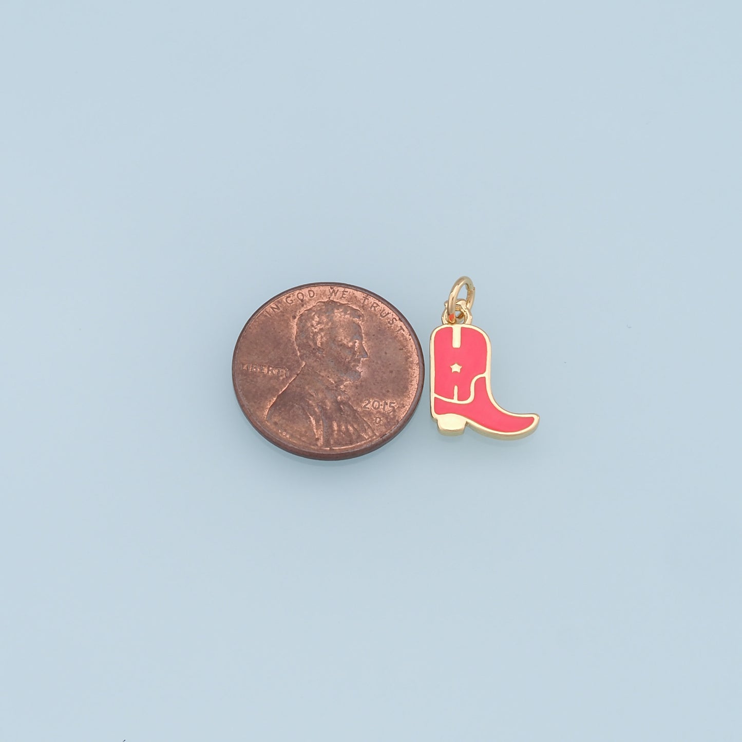 Gold Shoe Charms,18K Gold Filled Shoe Pendant,Shoe Charm Bracelet Necklace for DIY Jewelry Making Supply