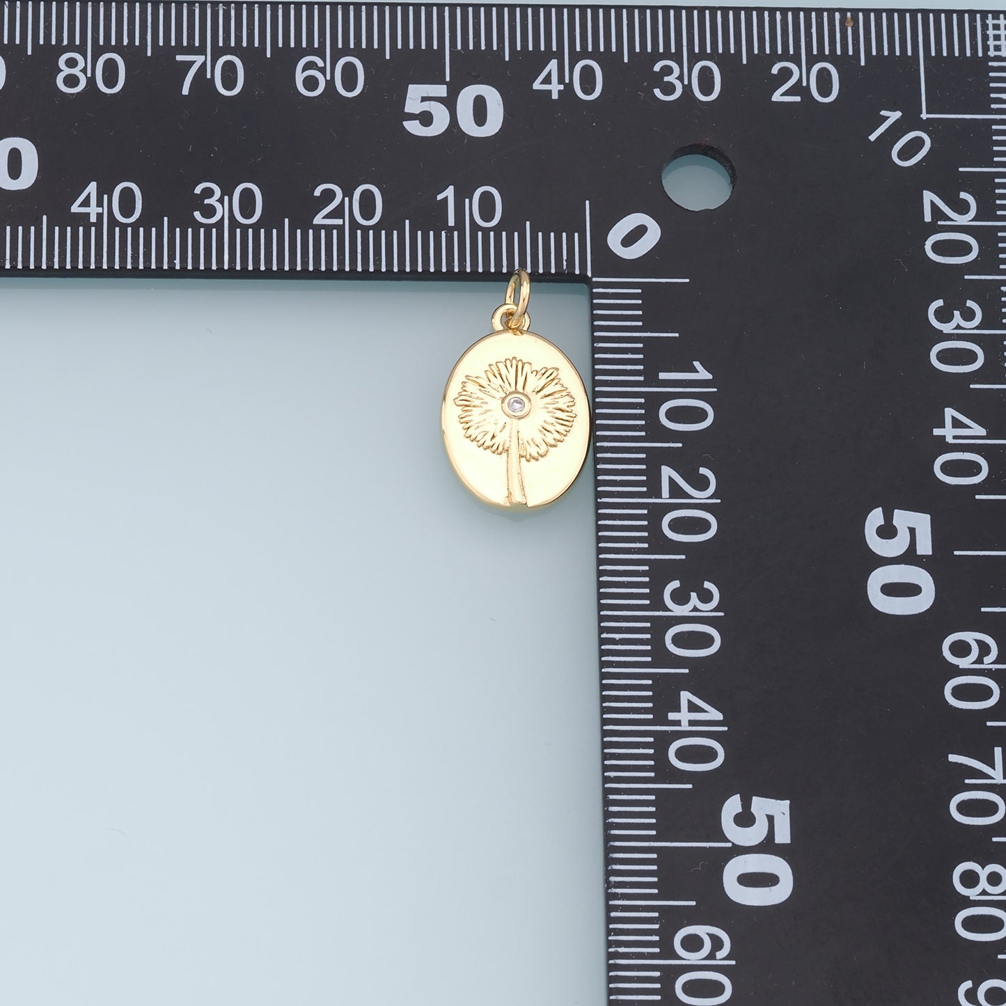 Gold Flower Charms,18K Gold Filled CZ flower Pendant,Silver flower Charm Bracelet Necklace for DIY Jewelry Making Supply