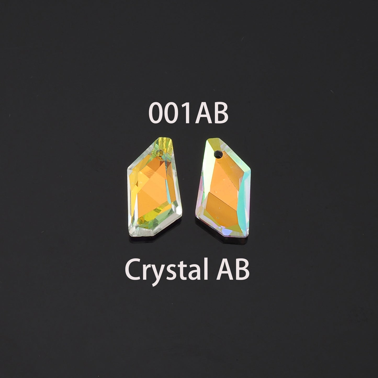 1pcs Geometry Crystal Pendant Crystal AB Rhinestones for DIY Craft Jewelry Making Supply