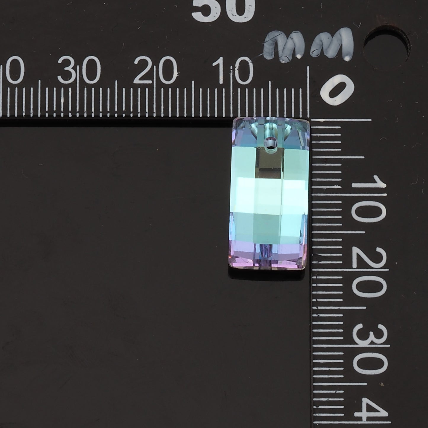 1pcs Rectangle Crystal Pendant Crystal AB Rhinestones for DIY Craft Jewelry Making Supply