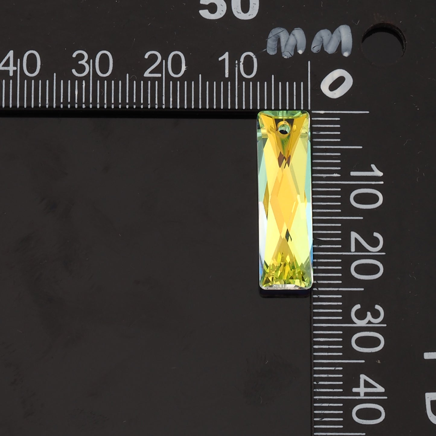 1pcs Rectangle Crystal Pendant Crystal AB Rhinestones for DIY Craft Jewelry Making Supply
