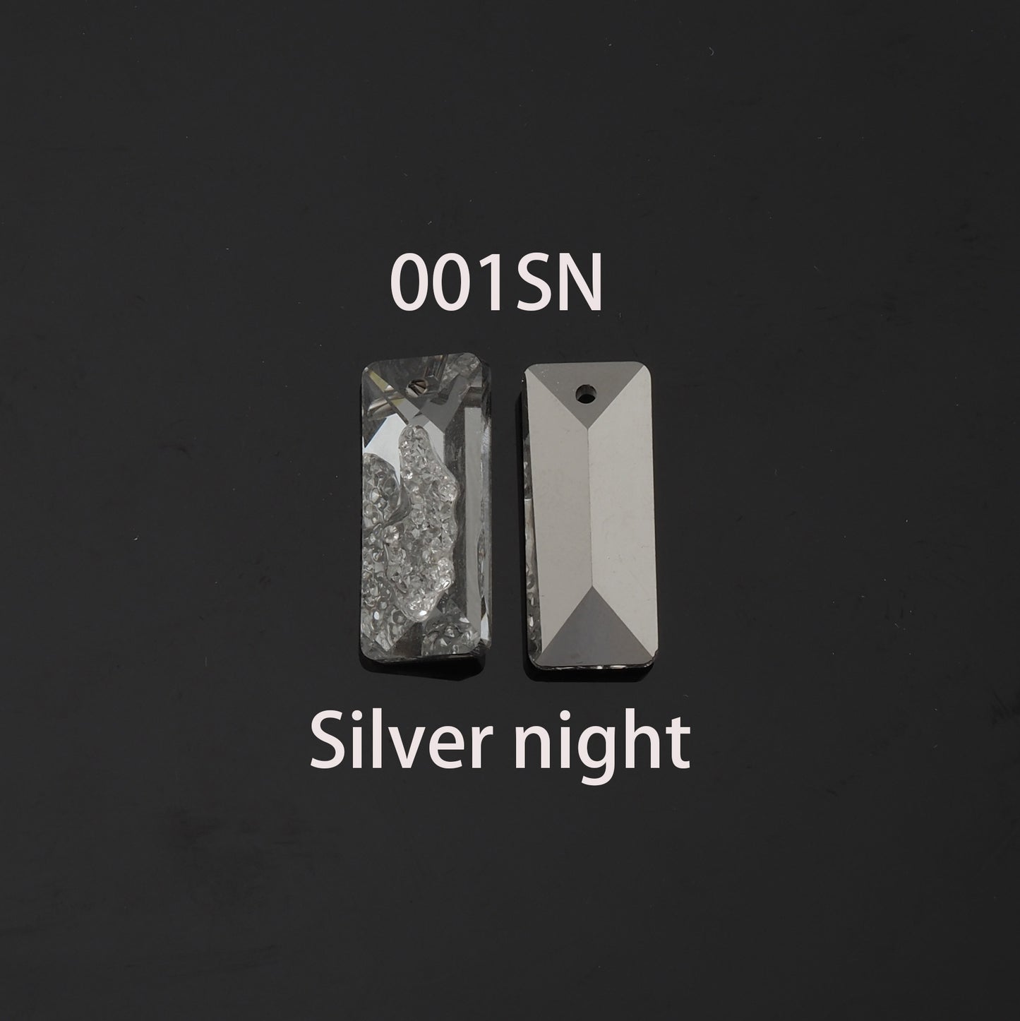 1pcs Rectangle Crystal Pendant Crystal AB Rhinestones for DIY Craft Jewelry Making Supply