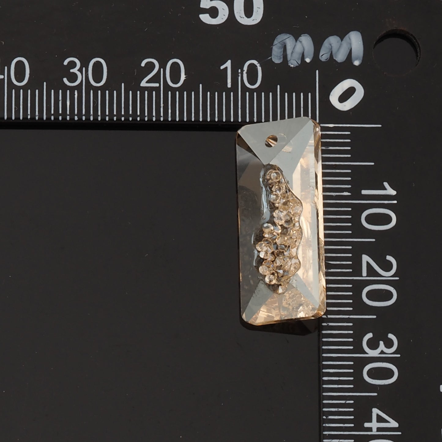 1pcs Rectangle Crystal Pendant Crystal AB Rhinestones for DIY Craft Jewelry Making Supply