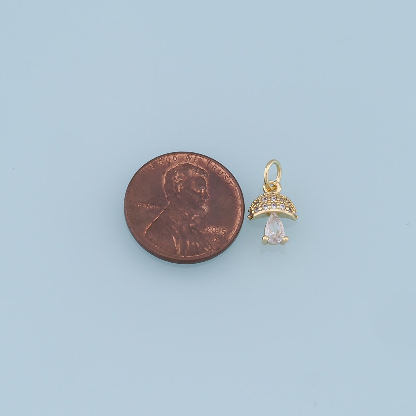 Gold mushroom Charms,18K Gold Filled mushroom Pendant,Silver mushroom Charm Bracelet Necklace for DIY Jewelry Making Supply