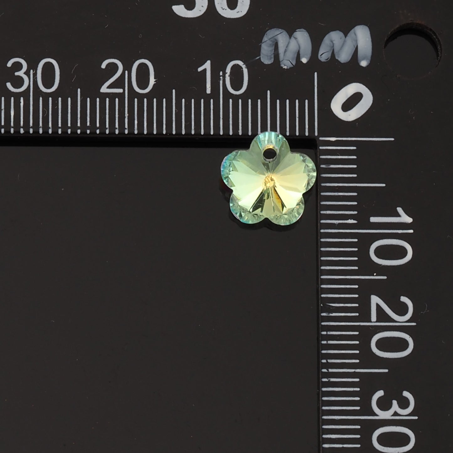 5pcs Flower Crystal Pendant Crystal AB Rhinestones for DIY Craft Jewelry Making Supply
