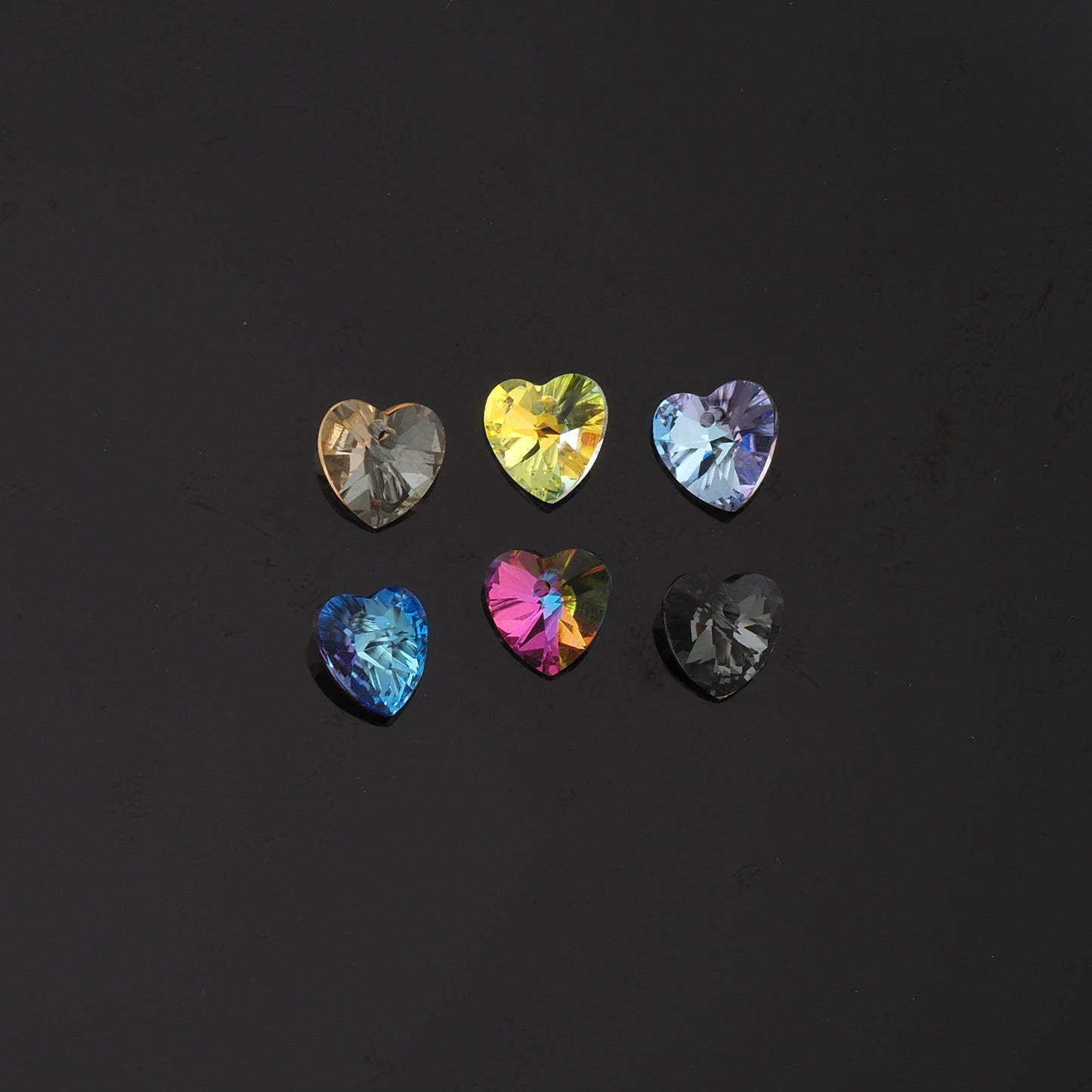 1pcs Heart Crystal Pendant Crystal AB Rhinestones for DIY Craft Jewelry Making Supply