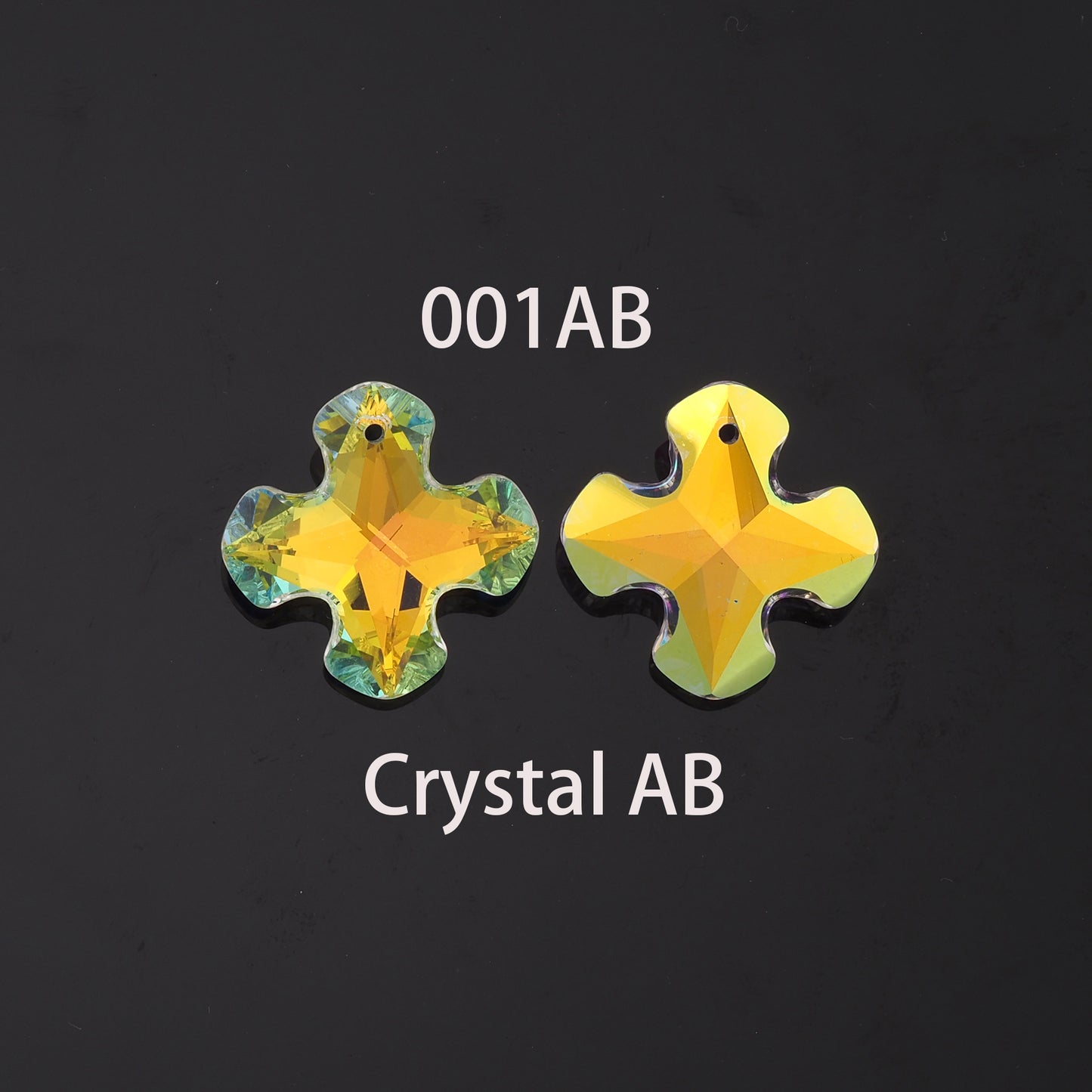 1pcs Cross Crystal Pendant Crystal AB Rhinestones for DIY Craft Jewelry Making Supply