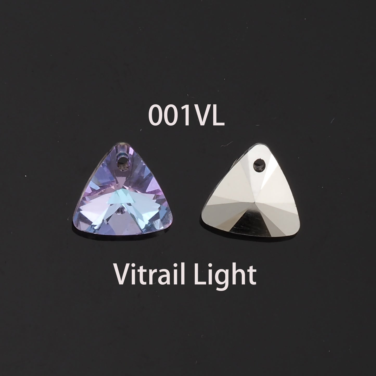 1pcs Triangle Crystal Pendant Crystal AB Rhinestones for DIY Craft Jewelry Making Supply