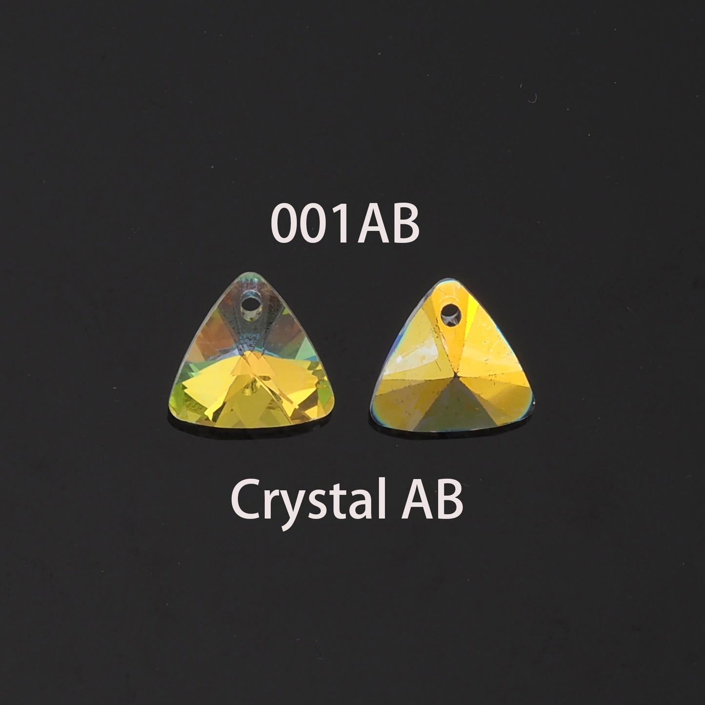 1pcs Triangle Crystal Pendant Crystal AB Rhinestones for DIY Craft Jewelry Making Supply