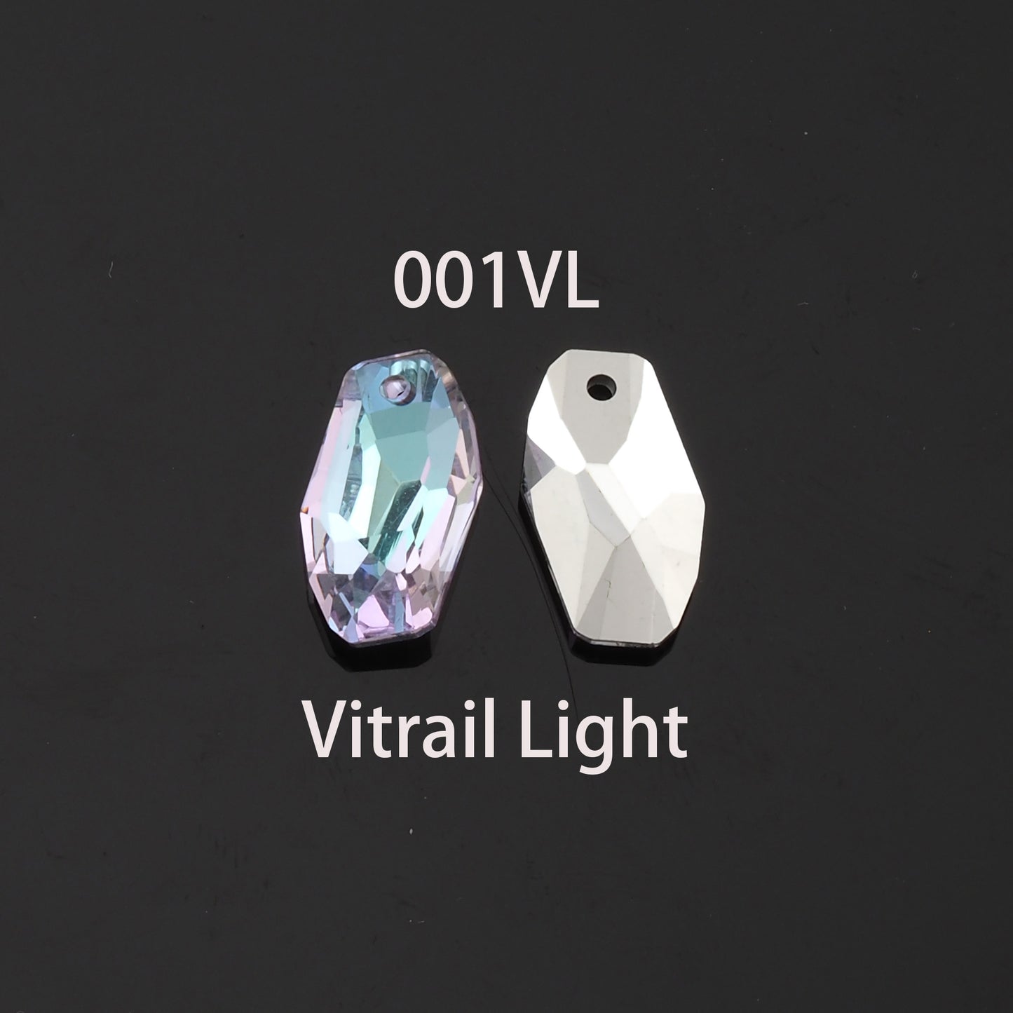 1pcs Oval Crystal Pendant Crystal AB Rhinestones for DIY Craft Jewelry Making Supply
