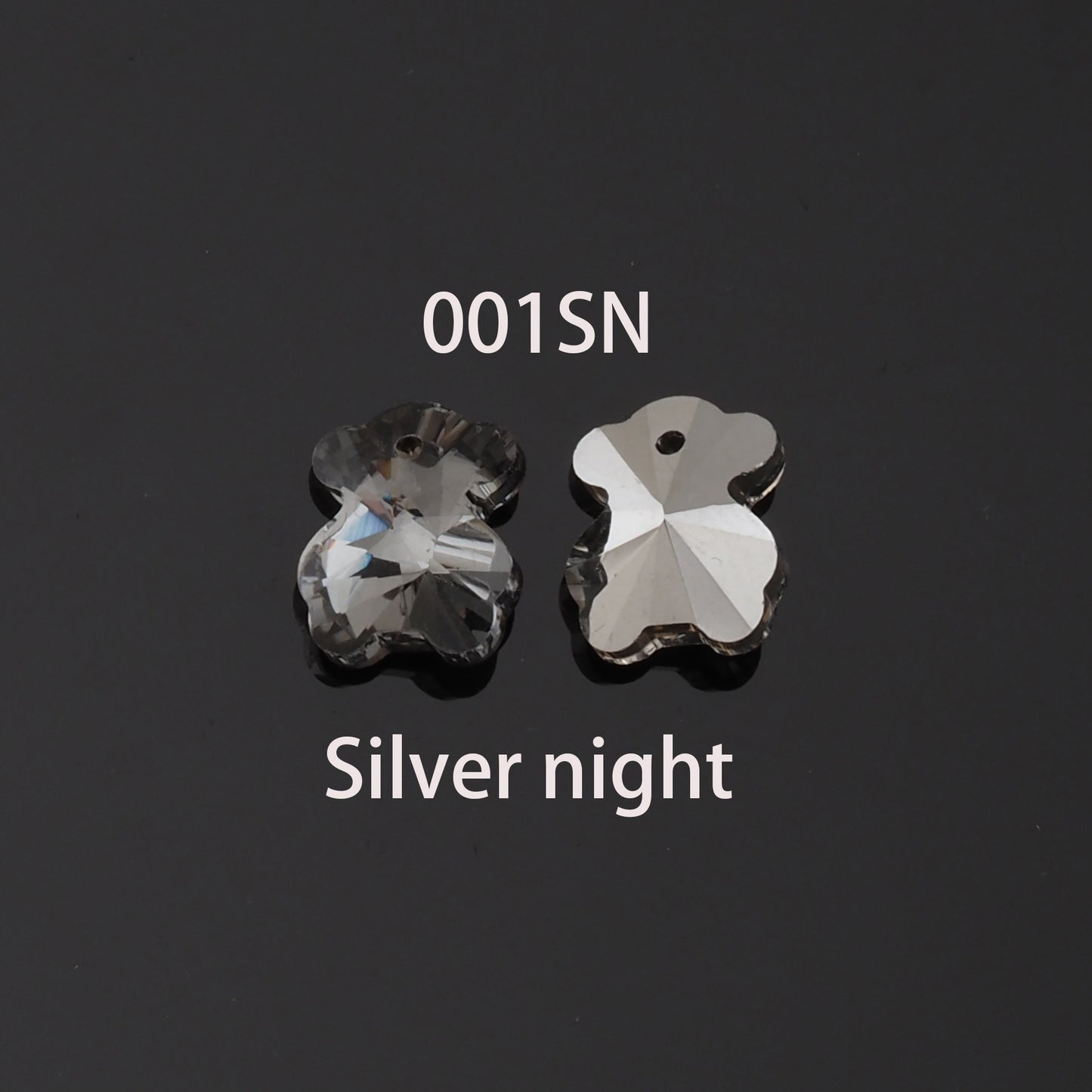 1pcs Bear Crystal Pendant Crystal AB Rhinestones for DIY Craft Jewelry Making Supply